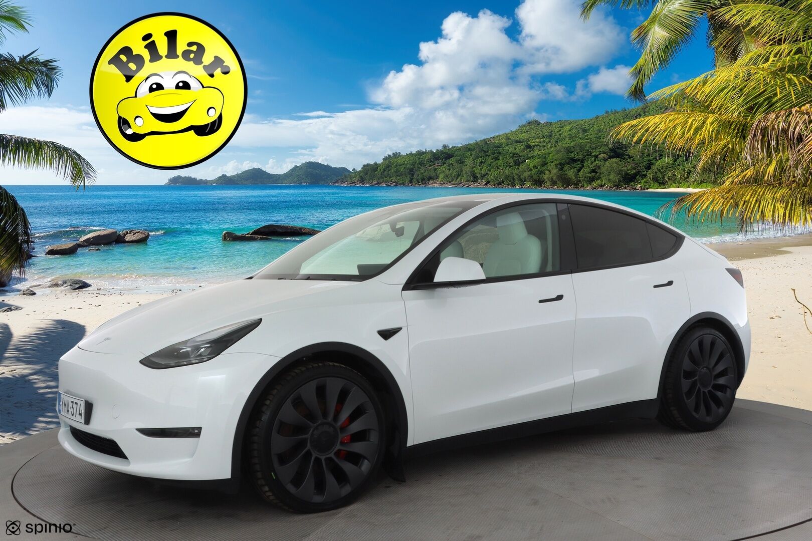 Tesla Model Y 2023 Performance - | ACC | ILP | Koukku | Valkoiset sähkönahat | Muistipenkki | Lasikatto | Ryzen | Matrix | Premium Audio | P.kamera | Track Mode | 1-om Suomiauto | 2x Renkaat Aluvantein!