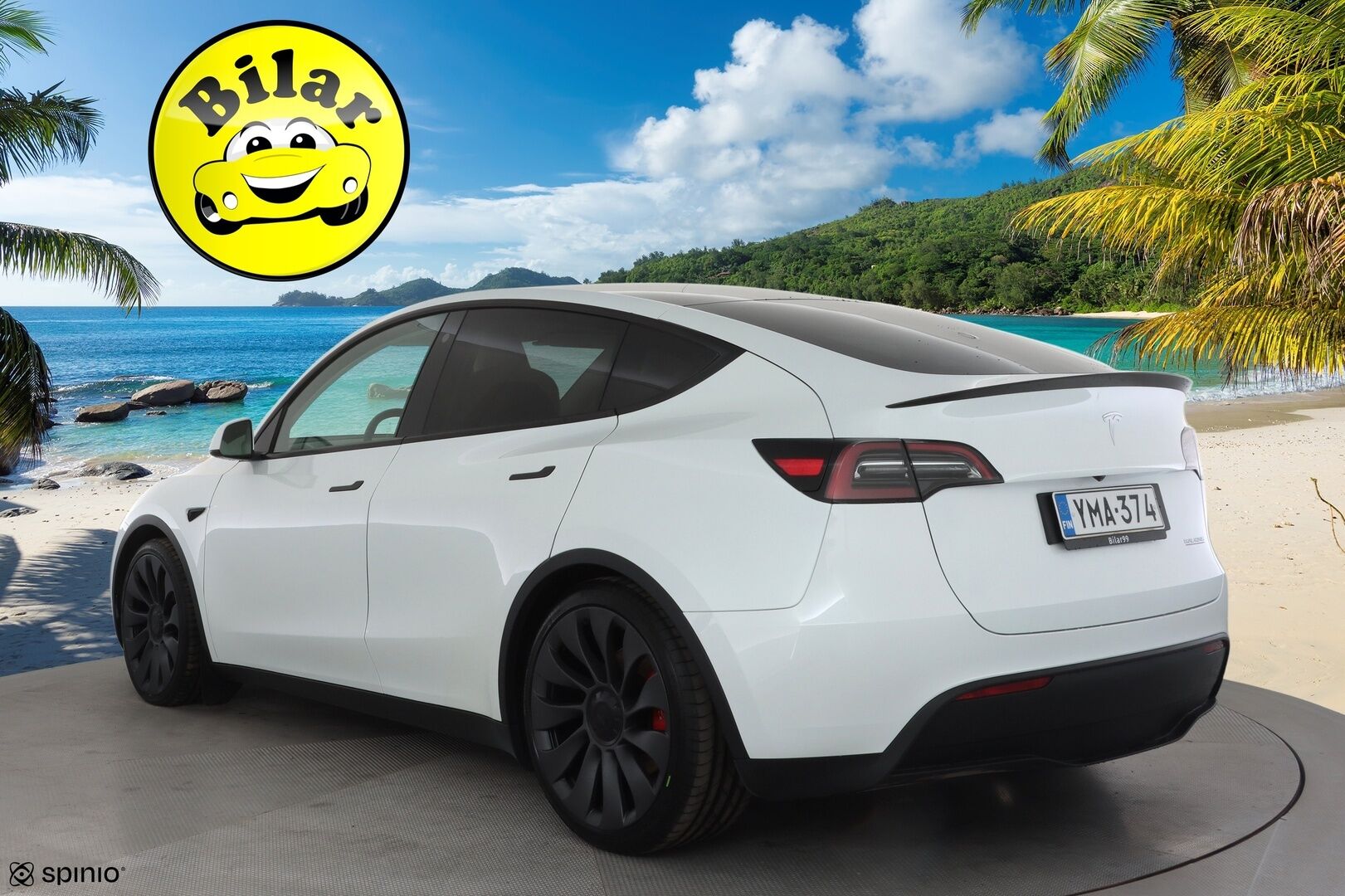 Tesla Model Y 2023 Performance - | ACC | ILP | Koukku | Valkoiset sähkönahat | Muistipenkki | Lasikatto | Ryzen | Matrix | Premium Audio | P.kamera | Track Mode | 1-om Suomiauto | 2x Renkaat Aluvantein!