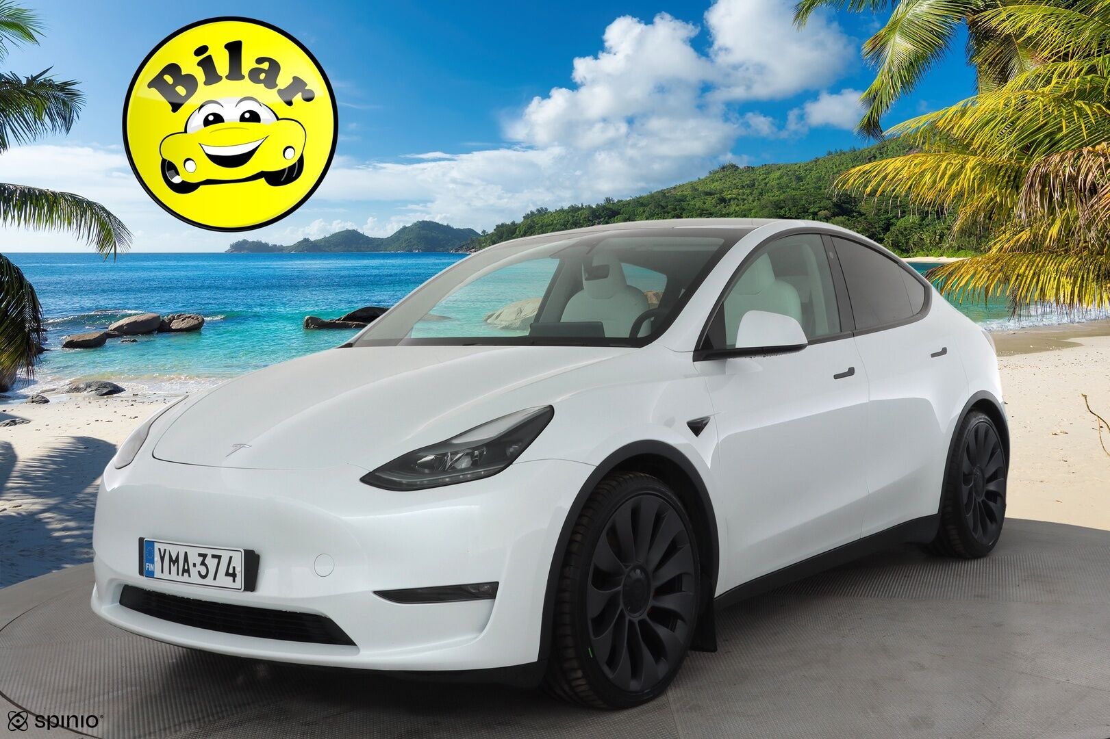 Tesla Model Y 2023 Performance - | ACC | ILP | Koukku | Valkoiset sähkönahat | Muistipenkki | Lasikatto | Ryzen | Matrix | Premium Audio | P.kamera | Track Mode | 1-om Suomiauto | 2x Renkaat Aluvantein!