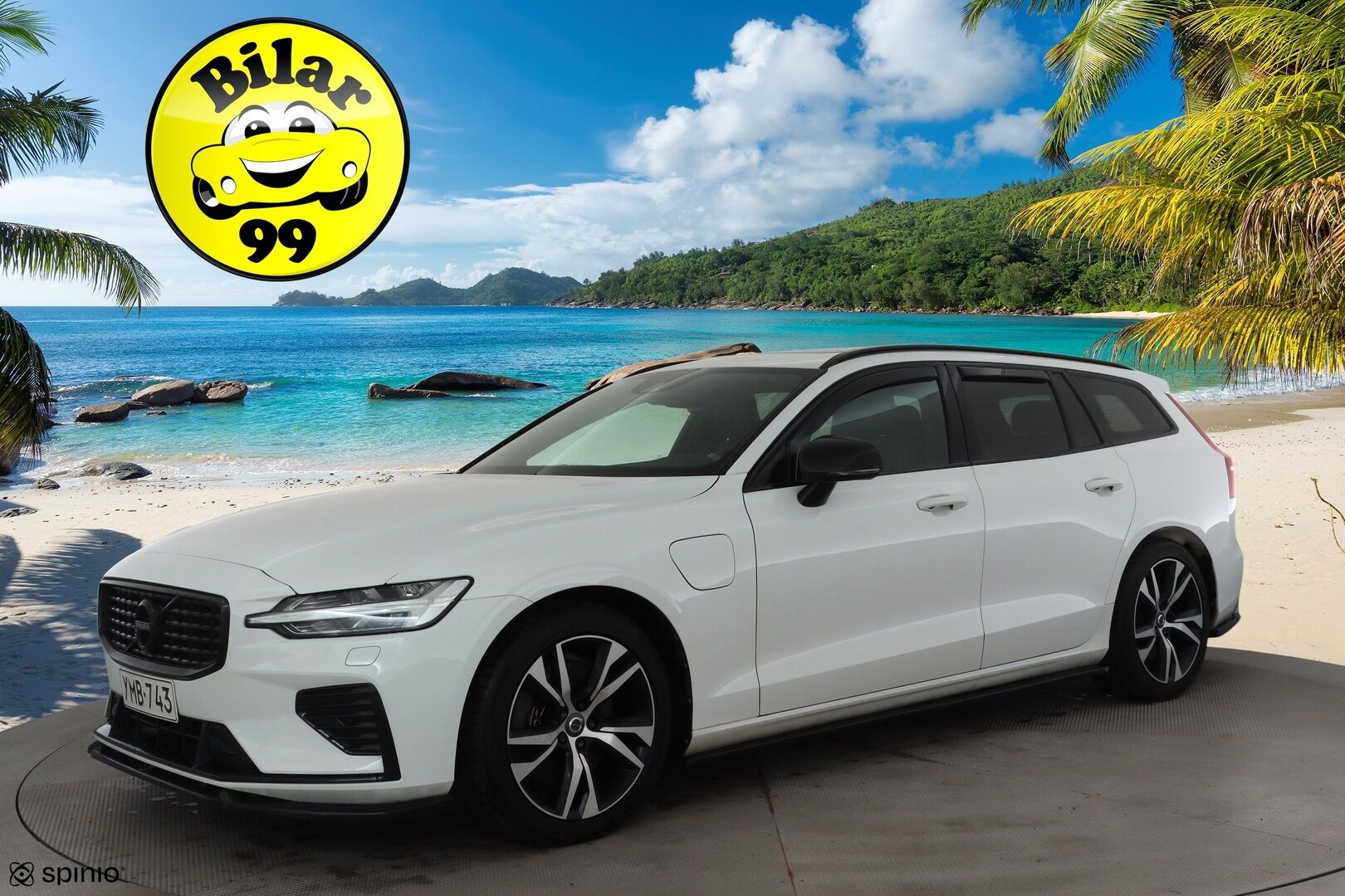 Volvo V60 2019 T8 AWD R-Design aut * Pilot assist / Webasto / Koukku / Panoraama / Muistipenkki / LED / P.kamera / Apple&Android * - Kahdet Renkaat