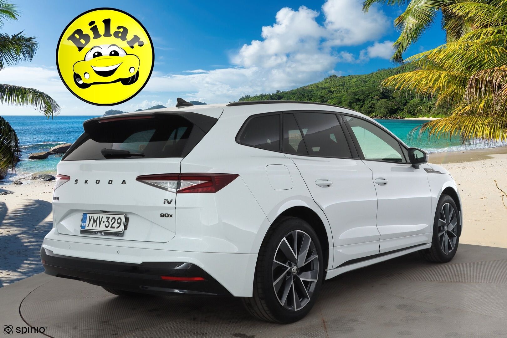 SKODA ENYAQ 2023 80x 4x4 SportLine  - | ACC | ILP | Koukku | Canton | Matrix-LED | Muistipenkki | Ratinlämmitys | Puolinahat | P.Kamera | Merkkihuollettu |