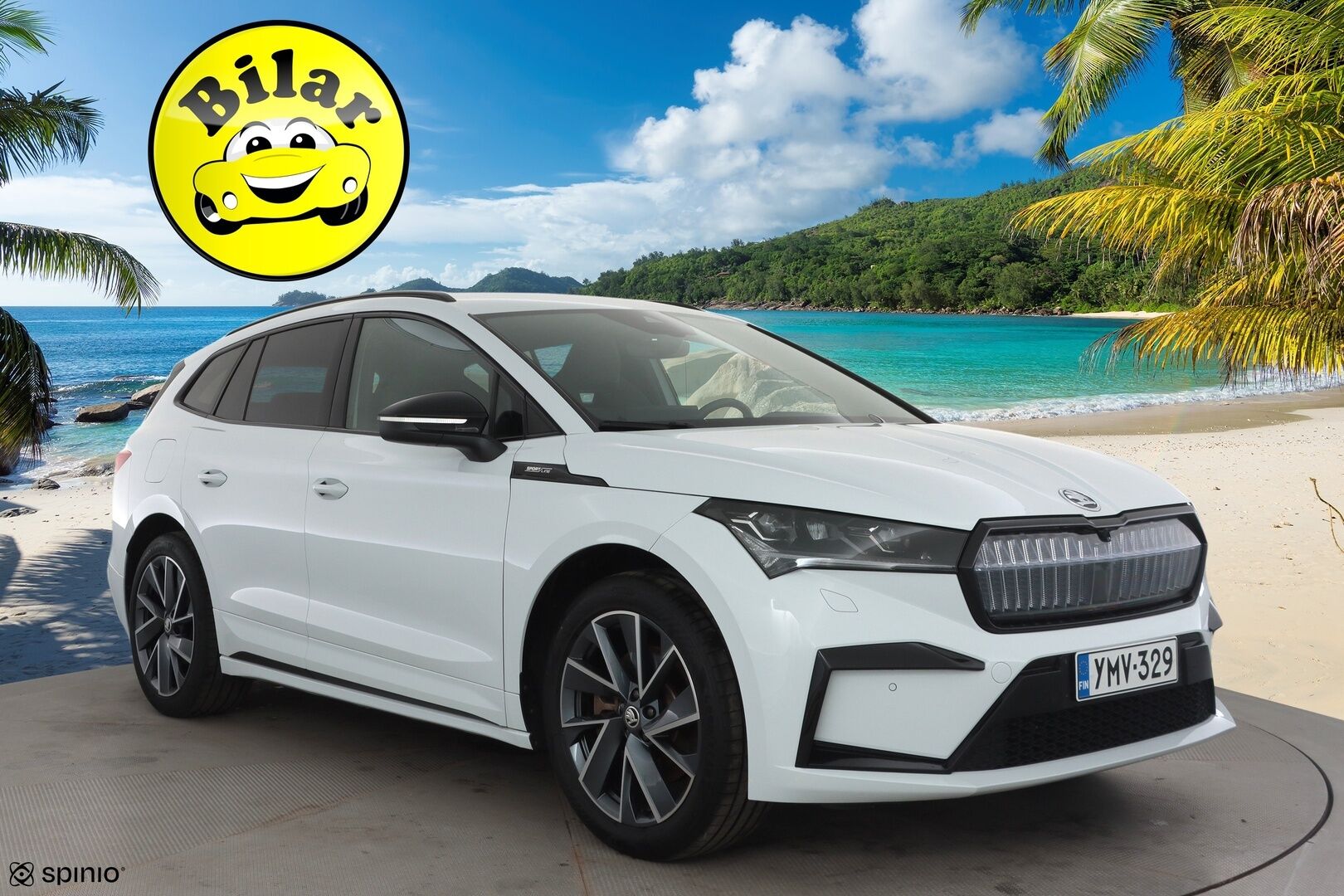 SKODA ENYAQ 2023 80x 4x4 SportLine  - | ACC | ILP | Koukku | Canton | Matrix-LED | Muistipenkki | Ratinlämmitys | Puolinahat | P.Kamera | Merkkihuollettu |