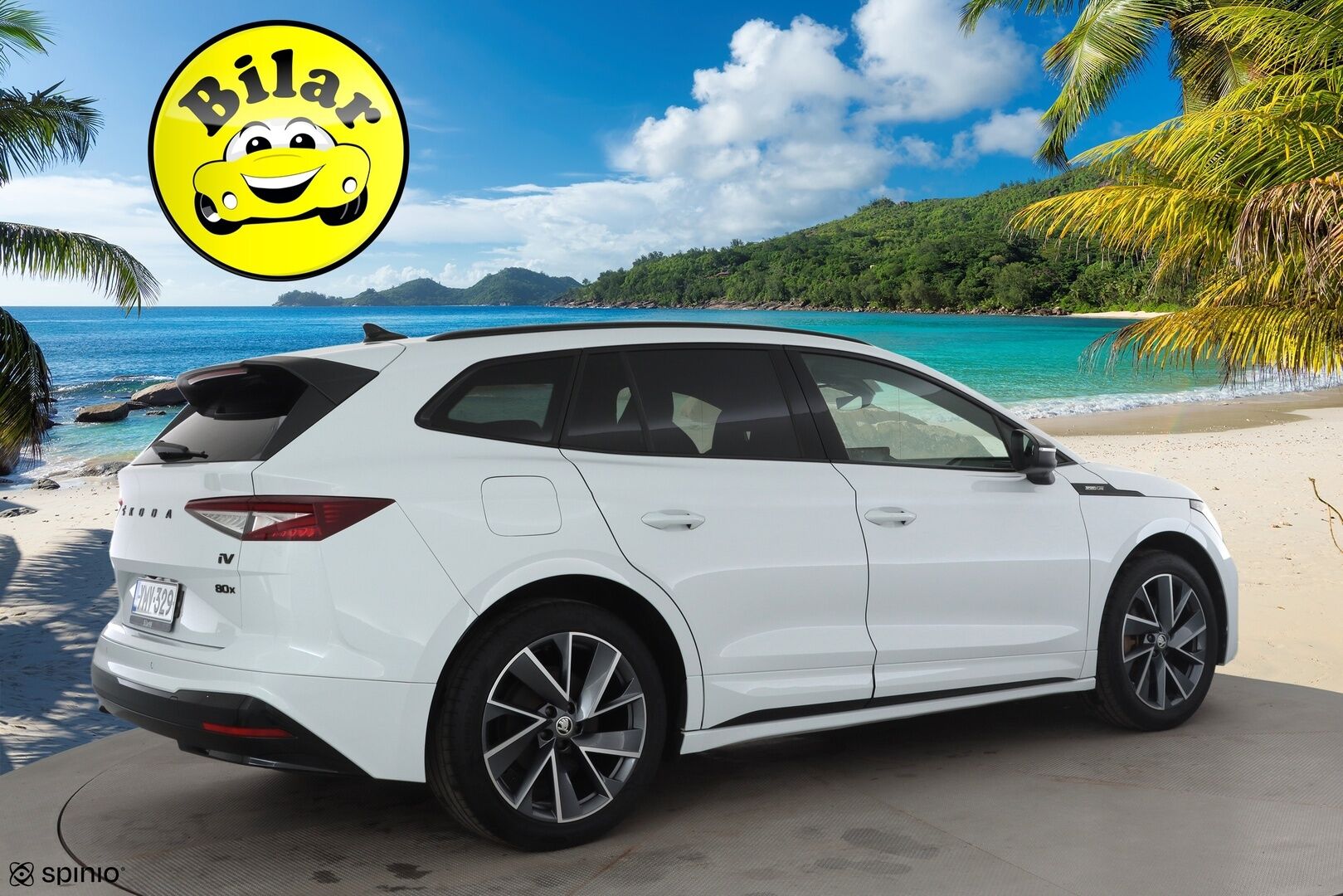 SKODA ENYAQ 2023 80x 4x4 SportLine  - | ACC | ILP | Koukku | Canton | Matrix-LED | Muistipenkki | Ratinlämmitys | Puolinahat | P.Kamera | Merkkihuollettu |