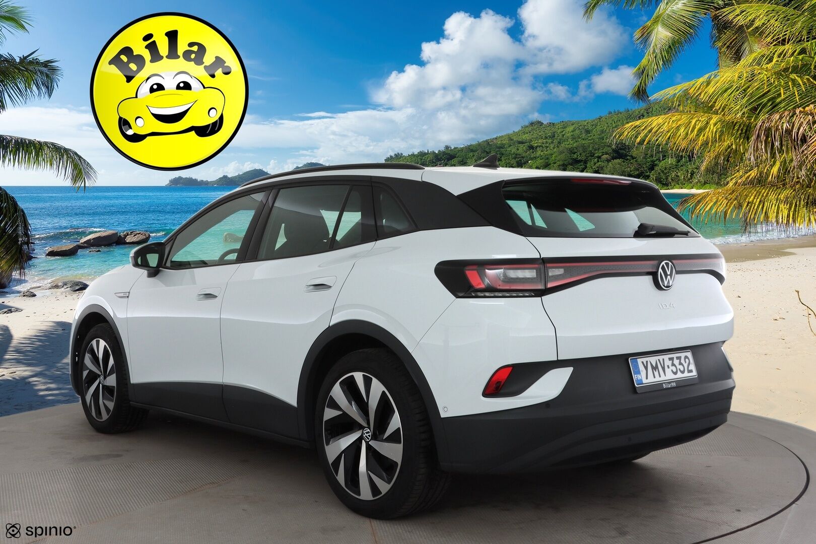 VOLKSWAGEN ID.4 2023 Pro 4MOTION Business 195 kW, akku 77 kWh - | ILP | Koukku | ACC | LED | P.Kamera | Nahka-Alcantara | Navi | Kaistavahti | Keyless | Kahdet renkaat | 2x Latauskaapelit | Merkkihuollot |