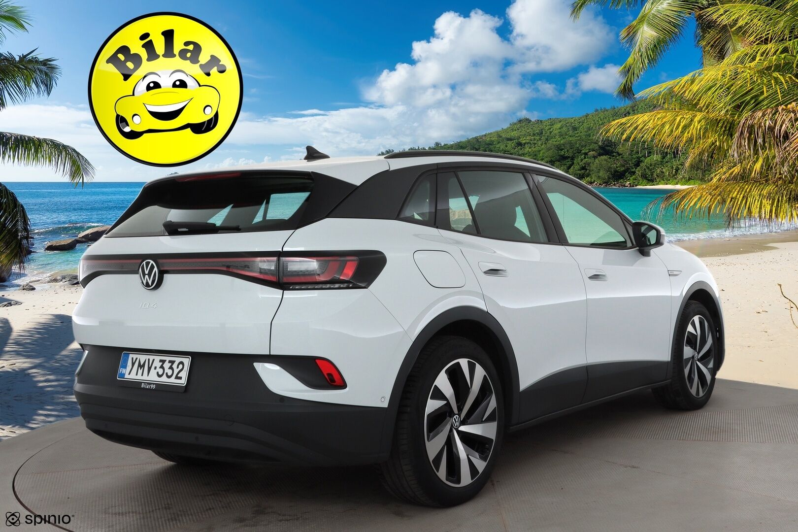 VOLKSWAGEN ID.4 2023 Pro 4MOTION Business 195 kW, akku 77 kWh - | ILP | Koukku | ACC | LED | P.Kamera | Nahka-Alcantara | Navi | Kaistavahti | Keyless | Kahdet renkaat | 2x Latauskaapelit | Merkkihuollot |