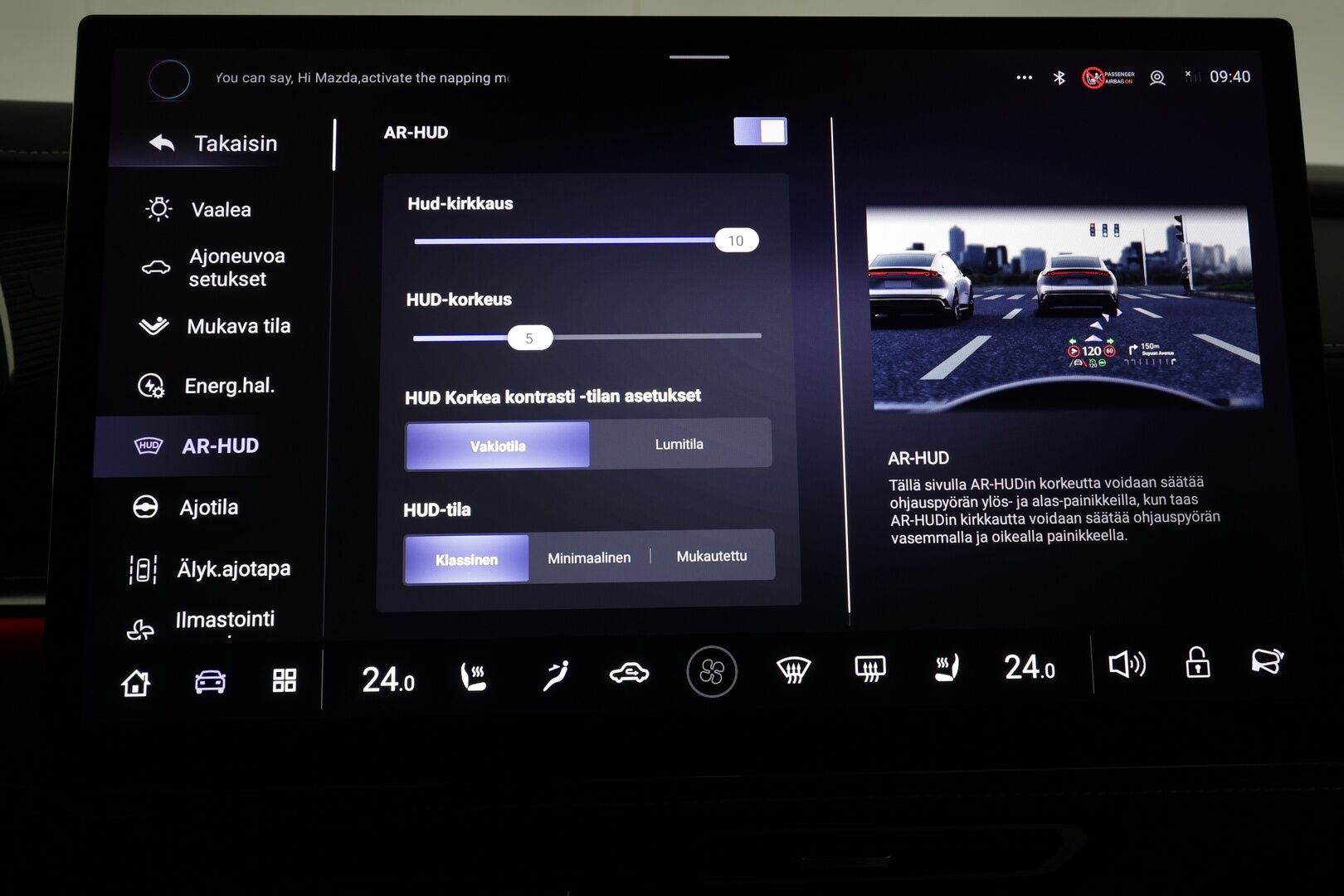 Mazda 6e 2025 68,8 kWh Takumi (GW7) - | ILP | ACC | 360 | HUD | Panorama | Ilmastoidut etuistuimet sähkösäädöllä | Vaalea Keinonahka-verhoilu | Sony |