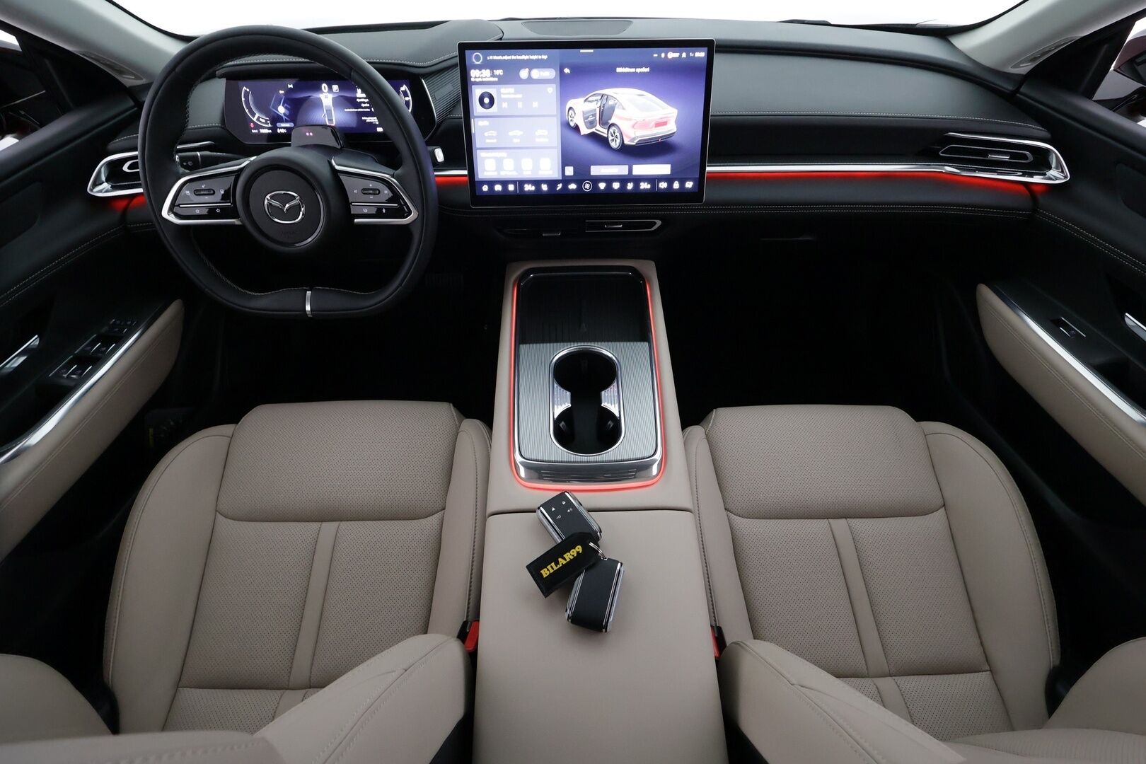 Mazda 6e 2025 68,8 kWh Takumi (GW7) - | ILP | ACC | 360 | HUD | Panorama | Ilmastoidut etuistuimet sähkösäädöllä | Vaalea Keinonahka-verhoilu | Sony |