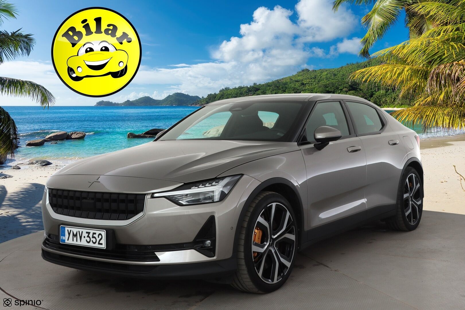 Polestar 2 2021 Long Range Dual Motor Performance, 300kW, 78kWh - ACC | ILP | Koukku / Pixel LED /  H/K / 360-Kamera | Lasikatto | H/K | Muistipenkki | Keyless | Apple&Android | Kahdet Renkaat |