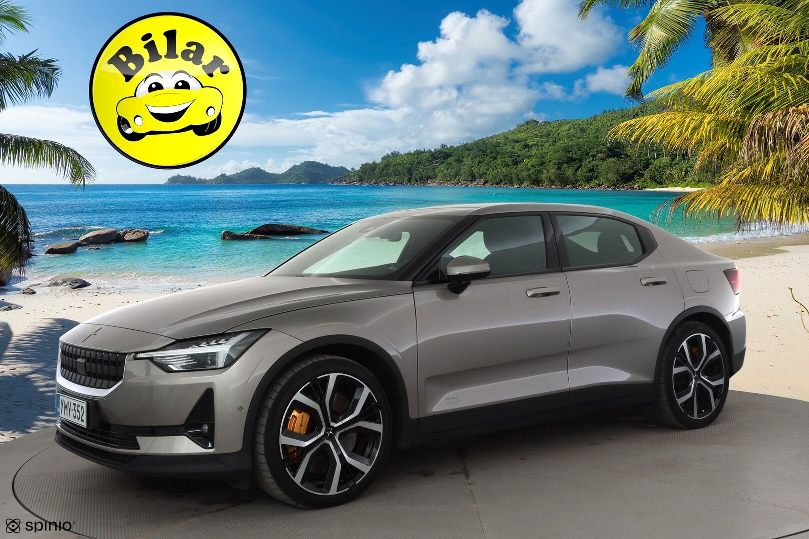 Polestar 2 2021 Long Range Dual Motor Performance, 300kW, 78kWh - ACC | ILP | Koukku / Pixel LED /  H/K / 360-Kamera | Lasikatto | H/K | Muistipenkki | Keyless | Apple&Android | Kahdet Renkaat |
