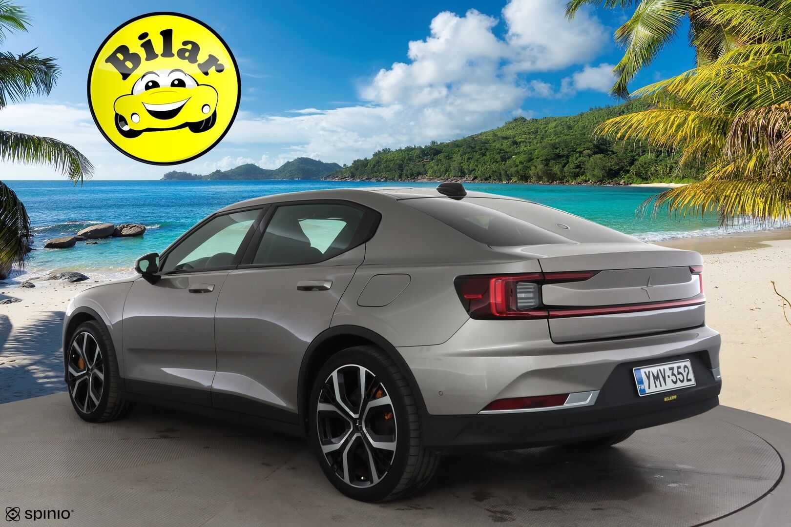 Polestar 2 2021 Long Range Dual Motor Performance, 300kW, 78kWh - ACC | ILP | Koukku / Pixel LED /  H/K / 360-Kamera | Lasikatto | H/K | Muistipenkki | Keyless | Apple&Android | Kahdet Renkaat |