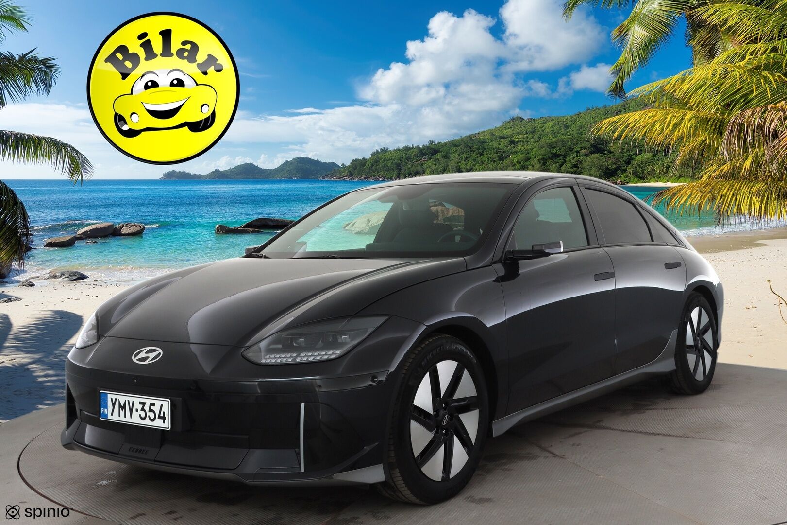 HYUNDAI IONIQ 6 2023 77 kWh 229 hv Ultimate - | ACC | ILP | HUD | 360° | BOSE | Kattoluukku | Ilmastoidut relax nahat | Muistipenkki | Matrix-LED | Kamerapeilit | HDA | V2L | Merkkihuollot | 