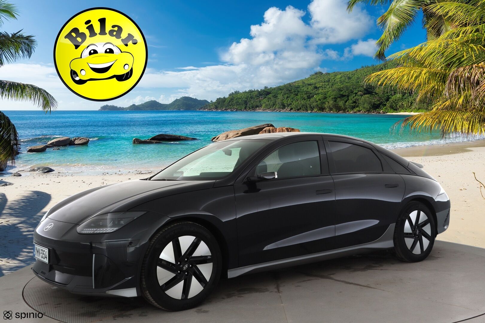 HYUNDAI IONIQ 6 2023 77 kWh 229 hv Ultimate - | ACC | ILP | HUD | 360° | BOSE | Kattoluukku | Ilmastoidut relax nahat | Muistipenkki | Matrix-LED | Kamerapeilit | HDA | V2L | Merkkihuollot | 