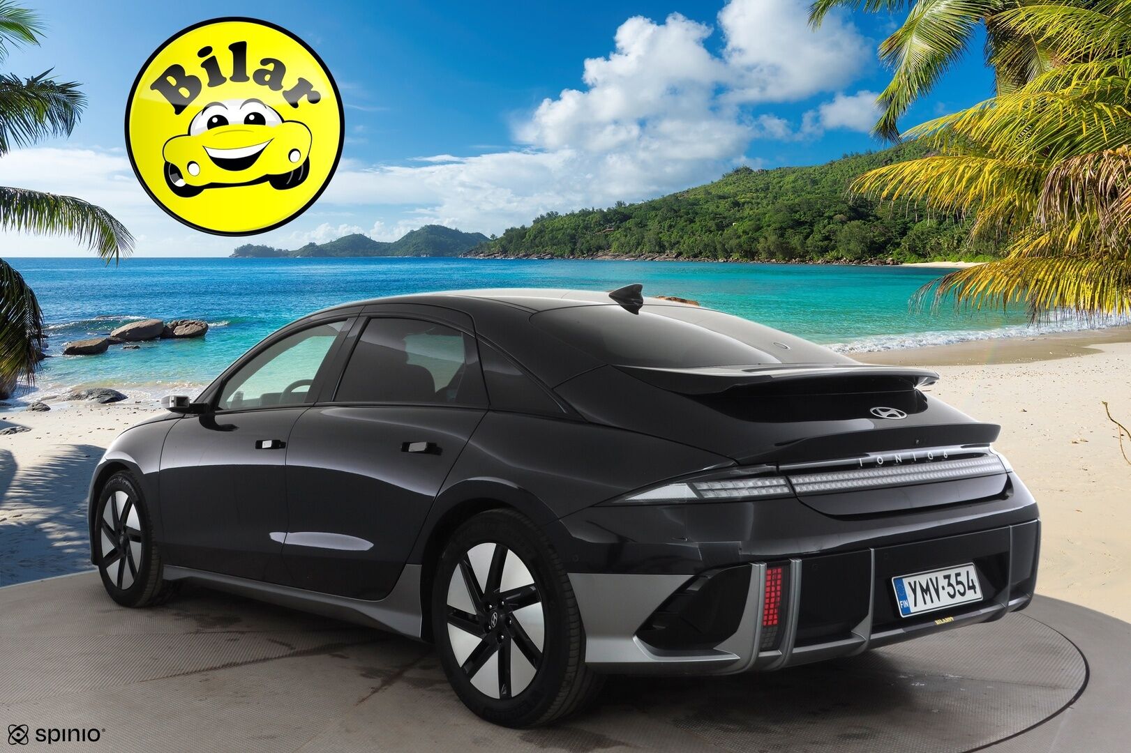 HYUNDAI IONIQ 6 2023 77 kWh 229 hv Ultimate - | ACC | ILP | HUD | 360° | BOSE | Kattoluukku | Ilmastoidut relax nahat | Muistipenkki | Matrix-LED | Kamerapeilit | HDA | V2L | Merkkihuollot | 