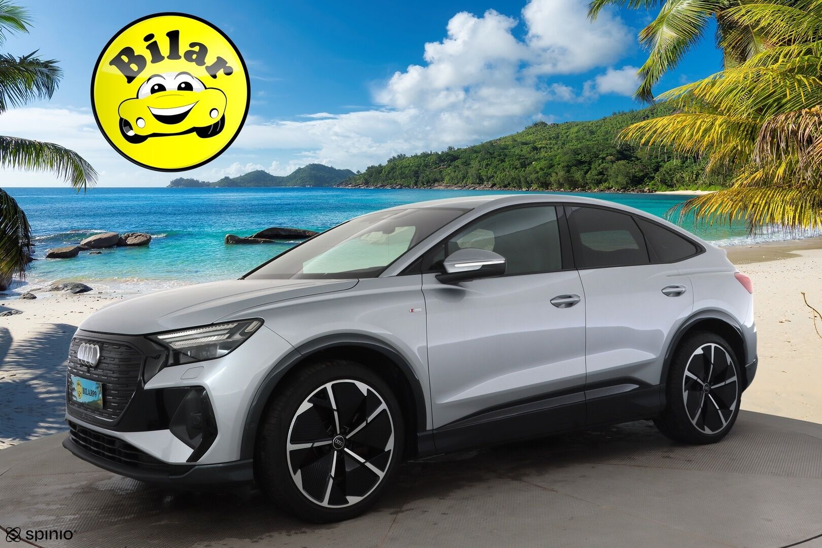 Audi Q4 e-tron 2023 Progress S line 50 e-tron quattro Sportback - | ACC | ILP | Koukku | Sonos | LED | Muistipenkki | P.Kamera | HUD | Sporttipenkit | Keyless | Apple&Android | Merkkihuollettu |