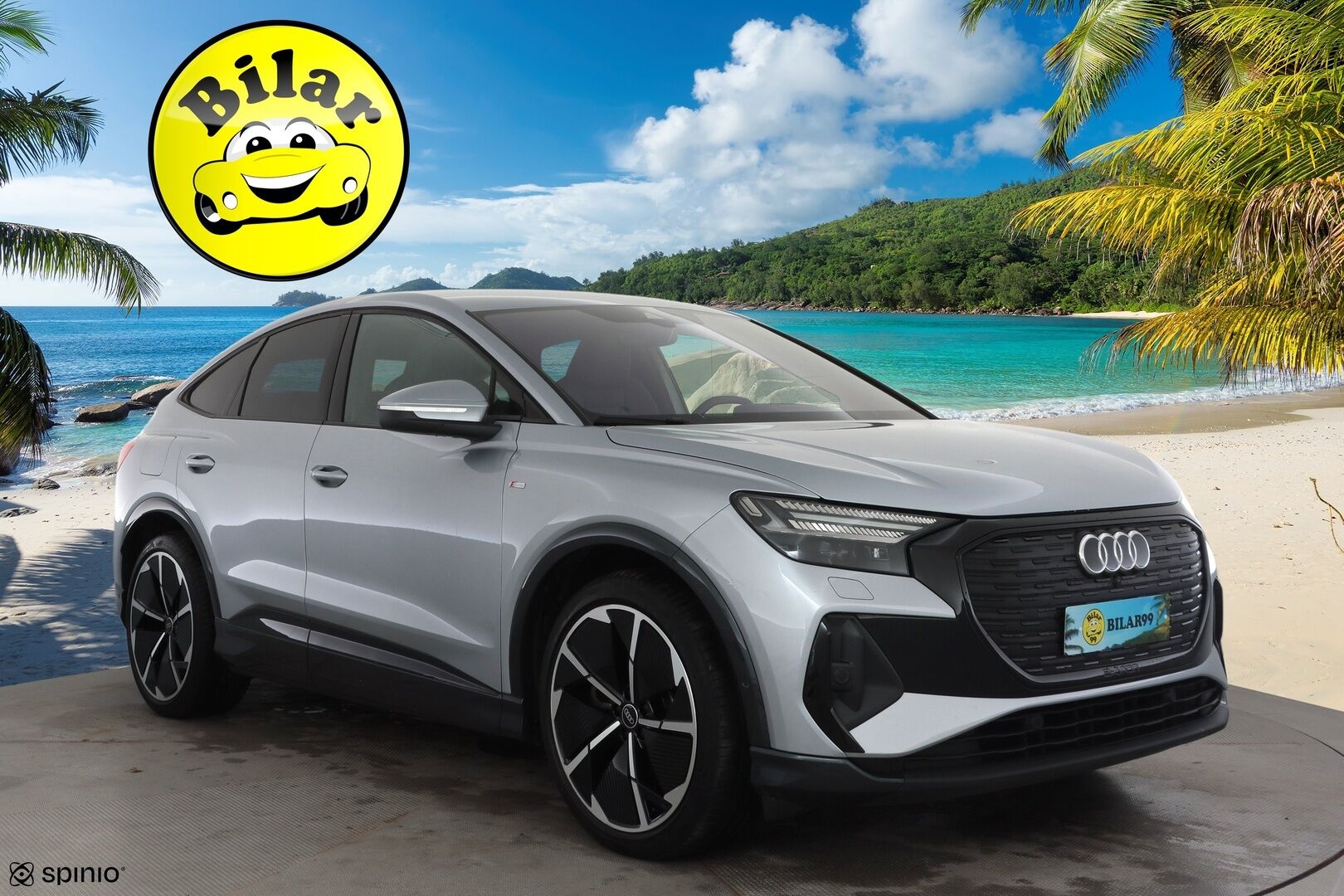 Audi Q4 e-tron 2023 Progress S line 50 e-tron quattro Sportback - | ACC | ILP | Koukku | Sonos | LED | Muistipenkki | P.Kamera | HUD | Sporttipenkit | Keyless | Apple&Android | Merkkihuollettu |