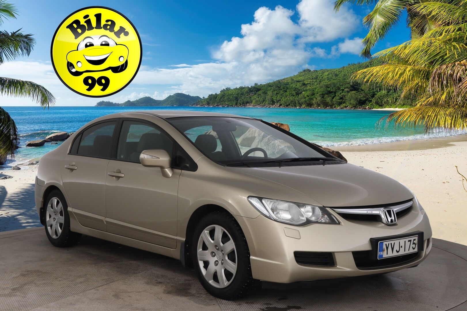 Honda Civic 2008 4D 1,8i Comfort AT * Suomi-auto / Lohkolämmitin / Vetokoukku * - Siistikuntoinen / Hyvä huoltohistoria