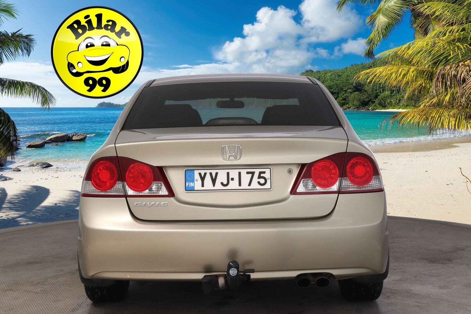 Honda Civic 2008 4D 1,8i Comfort AT * Suomi-auto / Lohkolämmitin / Vetokoukku * - Siistikuntoinen / Hyvä huoltohistoria