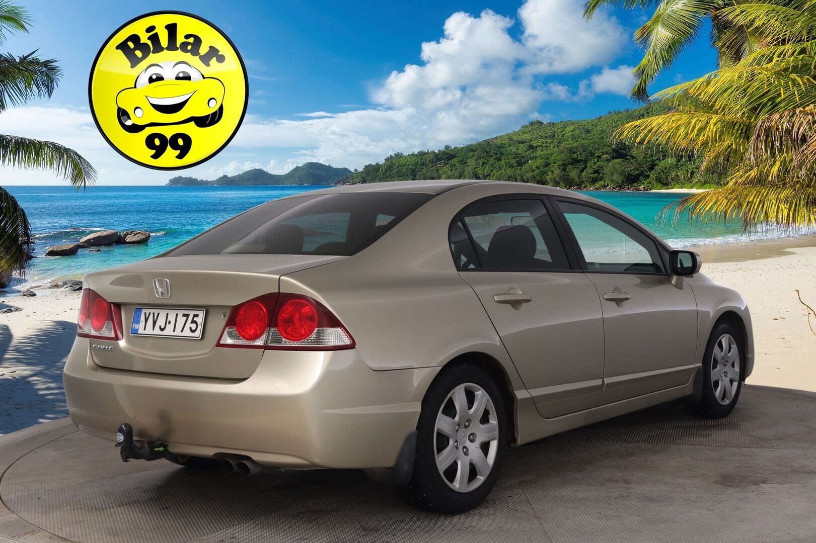 Honda Civic 2008 4D 1,8i Comfort AT * Suomi-auto / Lohkolämmitin / Vetokoukku * - Siistikuntoinen / Hyvä huoltohistoria