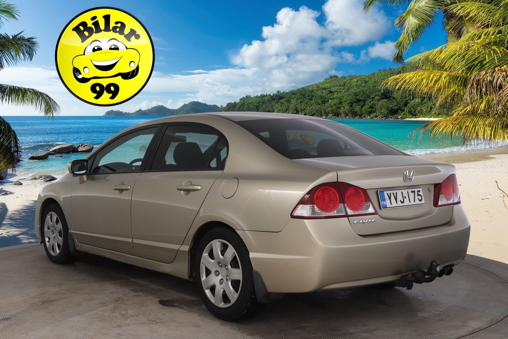 Honda Civic 2008 4D 1,8i Comfort AT * Suomi-auto / Lohkolämmitin / Vetokoukku * - Siistikuntoinen / Hyvä huoltohistoria