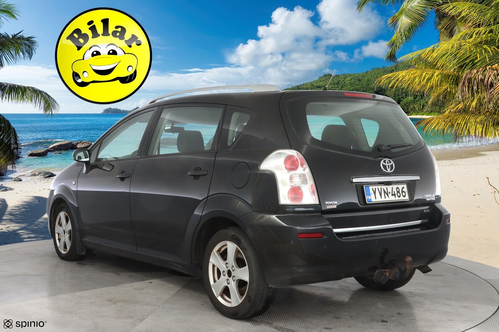 Toyota Corolla Verso 2008 - YritysOutlet - Myydään vain yrityksille - Koukku / Vakkari / Lohko / Tutka / Kahdet renkaat alumiinivantein / Säntilliset huollot