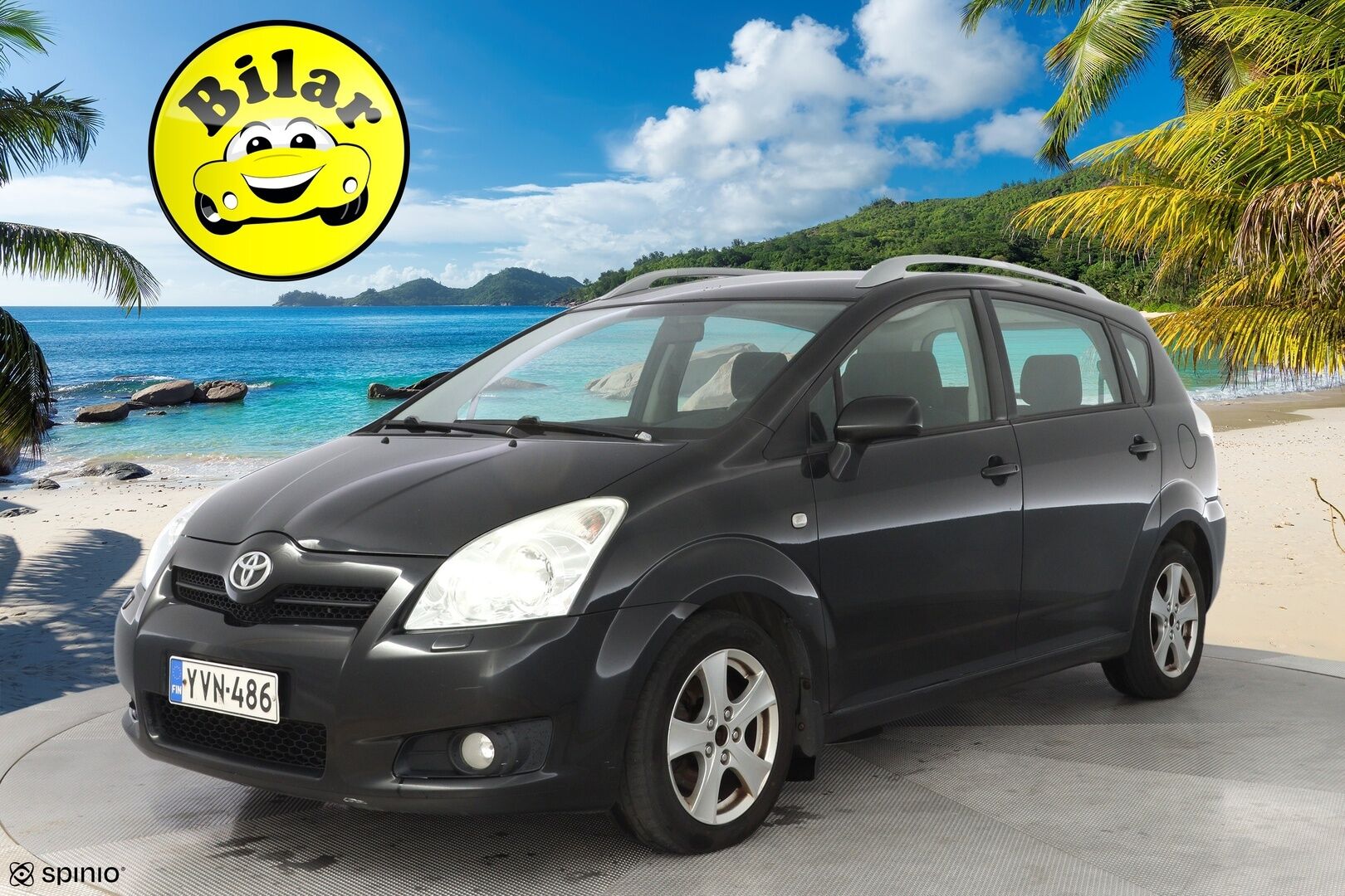 Toyota Corolla Verso 2008 - YritysOutlet - Myydään vain yrityksille - Koukku / Vakkari / Lohko / Tutka / Kahdet renkaat alumiinivantein / Säntilliset huollot