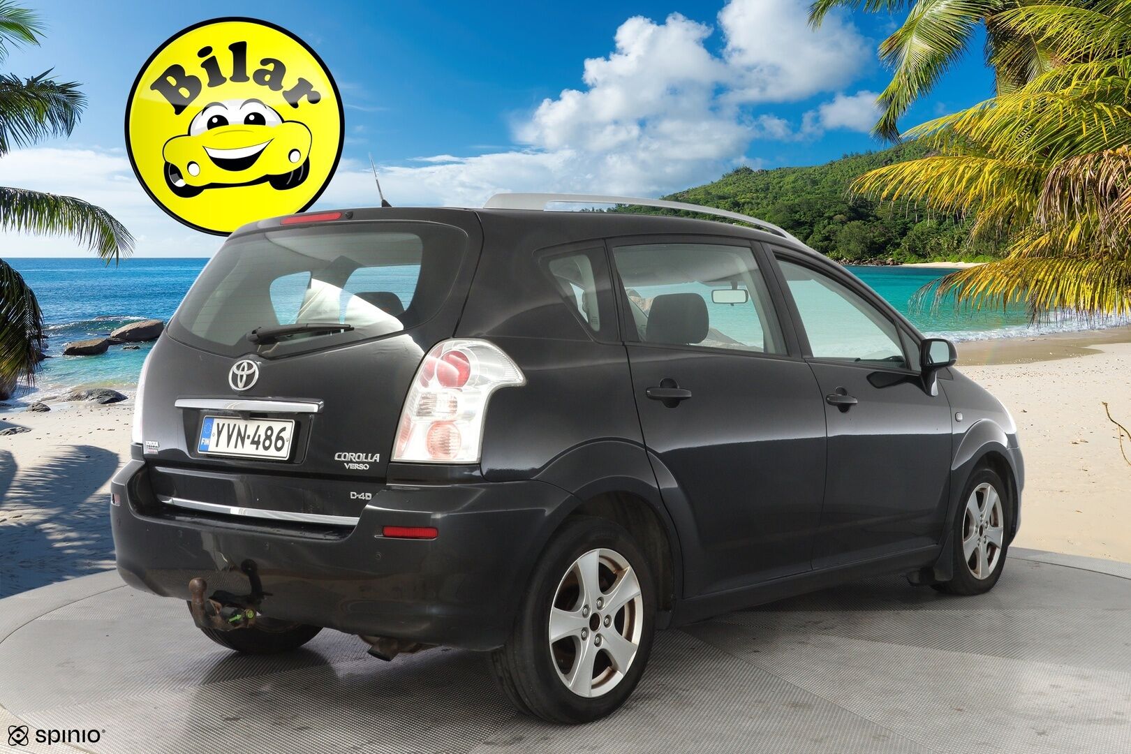 Toyota Corolla Verso 2008 - YritysOutlet - Myydään vain yrityksille - Koukku / Vakkari / Lohko / Tutka / Kahdet renkaat alumiinivantein / Säntilliset huollot