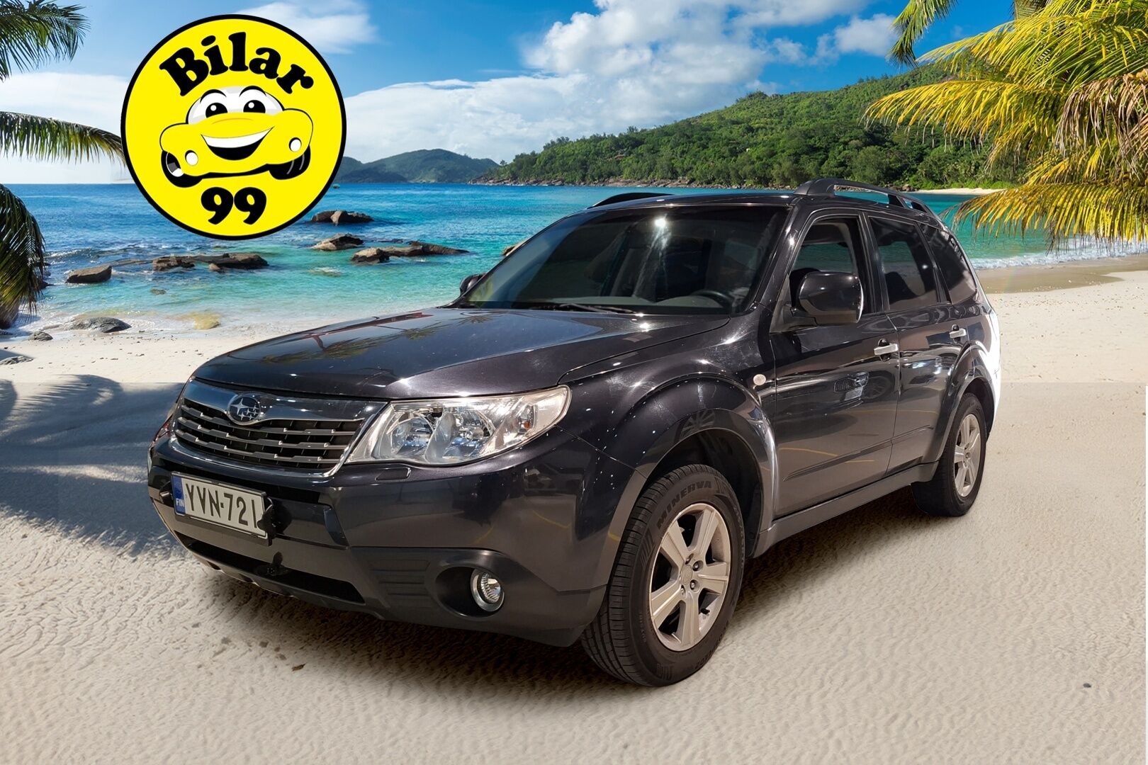 Subaru Forester 2009 2,0 X 4R AT business / Suomi-auto / P-tutka / Vetokoukku / Ilmastointi / Lohkolämmitin - Tarkka huoltohistoria / 2x aluvanteet hyvillä renkailla / 