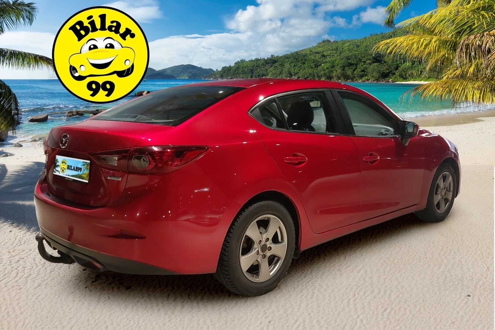 Mazda 3 2014 Sedan 2,0 (120) SKYACTIV-G Premium 6AT 4ov CH1 * Suomiauto / Vetokoukku / Lohko & Sisäpistoke / Vakkari - Juuri katsastettu / Metalliväri / Juuri tullut Tampereelle!