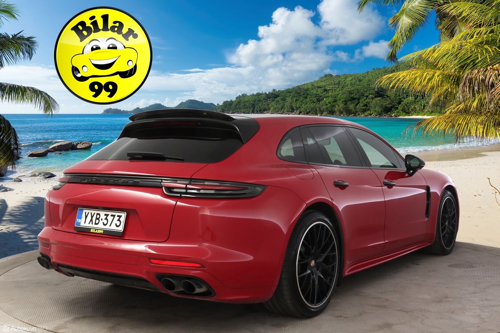 Porsche Panamera 2018 4 E-Hybrid Sport Turismo **Carmine Red / Sport Design / PDLS+ / 18-ist. / Panorama / Bose / 360 Kamera** - 2,99 % KORKOTARJOUS TÄHÄN AUTOON - Sport-putkisto / Sport Chrono Plus / Comfort Access / PASM 