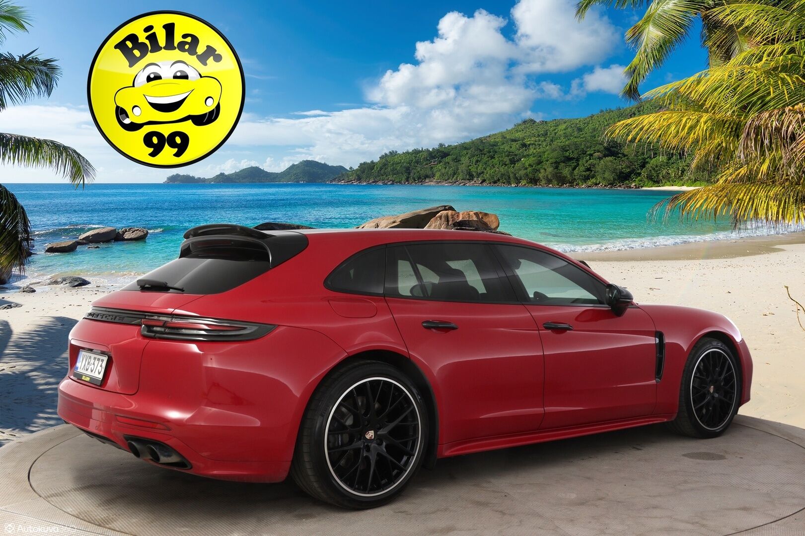 Porsche Panamera 2018 4 E-Hybrid Sport Turismo **Carmine Red / Sport Design / PDLS+ / 18-ist. / Panorama / Bose / 360 Kamera** - 2,99 % KORKOTARJOUS TÄHÄN AUTOON - Sport-putkisto / Sport Chrono Plus / Comfort Access / PASM 