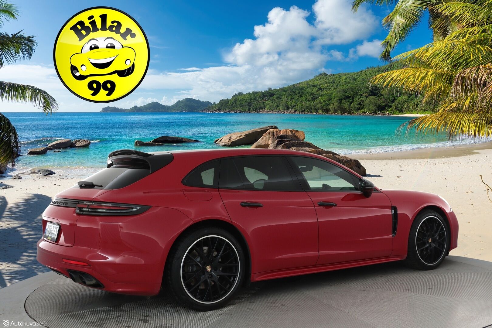 Porsche Panamera 2018 4 E-Hybrid Sport Turismo **Carmine Red / Sport Design / PDLS+ / 18-ist. / Panorama / Bose / 360 Kamera** - 2,99 % KORKOTARJOUS TÄHÄN AUTOON - Sport-putkisto / Sport Chrono Plus / Comfort Access / PASM 
