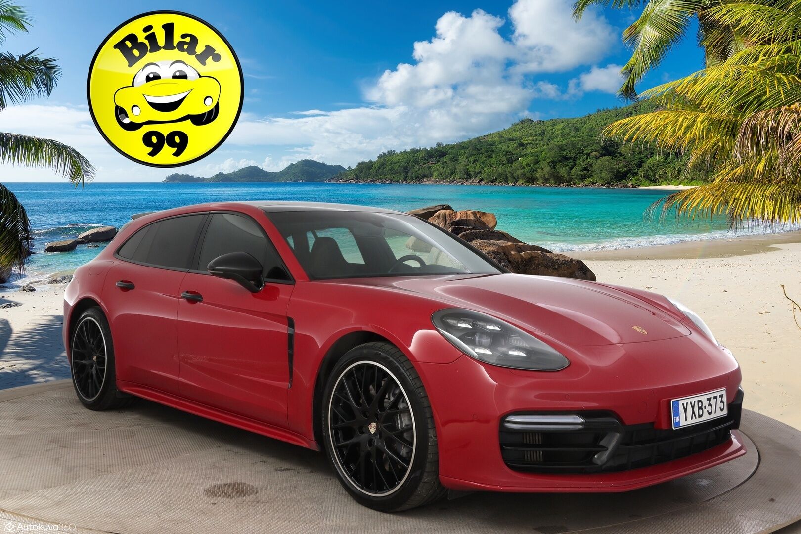 Porsche Panamera 2018 4 E-Hybrid Sport Turismo **Carmine Red / Sport Design / PDLS+ / 18-ist. / Panorama / Bose / 360 Kamera** - 2,99 % KORKOTARJOUS TÄHÄN AUTOON - Sport-putkisto / Sport Chrono Plus / Comfort Access / PASM 