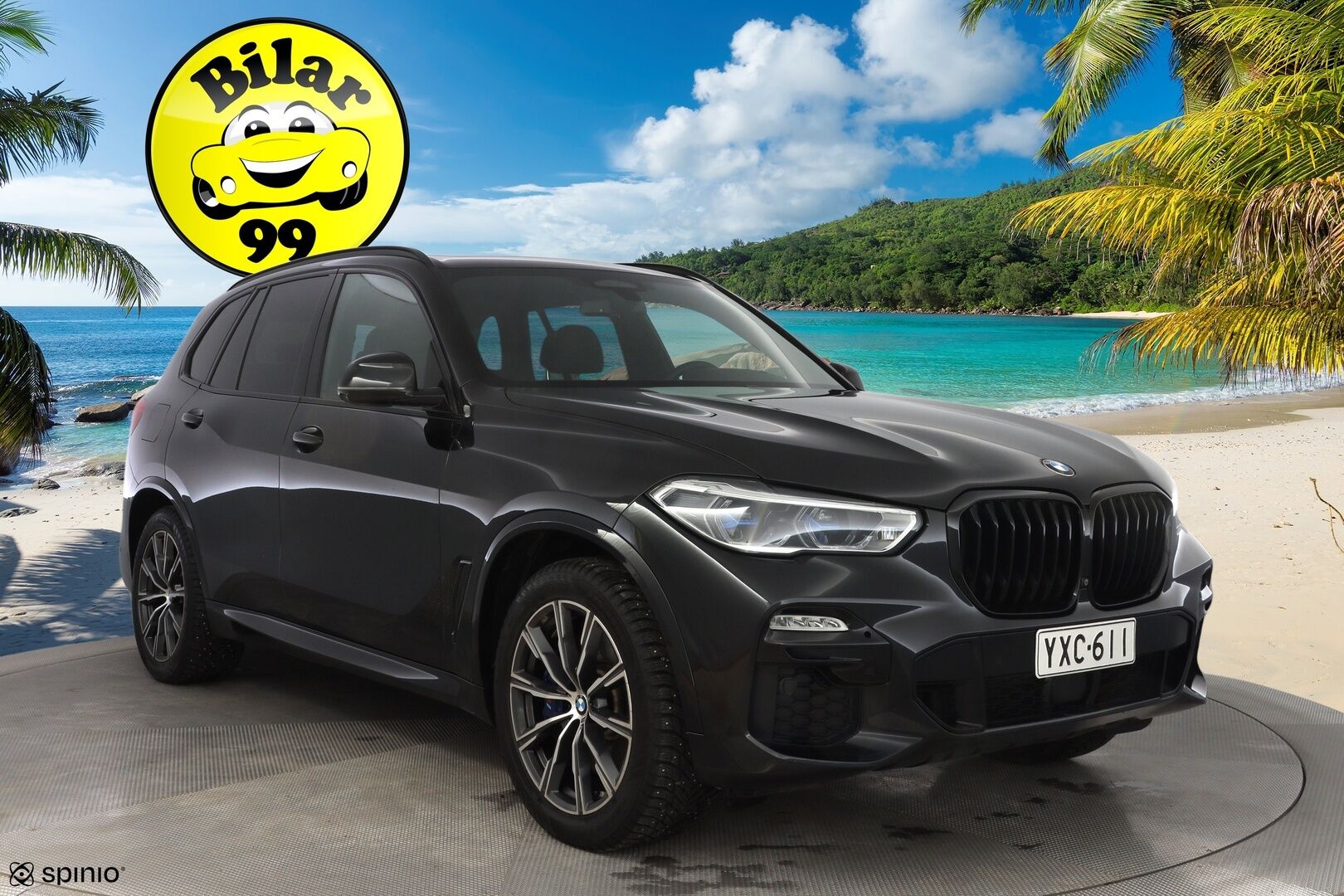 BMW X5 2020 G05 xDrive45e A M-sport * B&W / HUD / ACC / Comfort-nahat / Koukku / 360-kam / Laser / Panorama / Soft Close * - Suomi-auto / SoH 90.5% / 2x Vanteet / Merkkihuoltohistoria