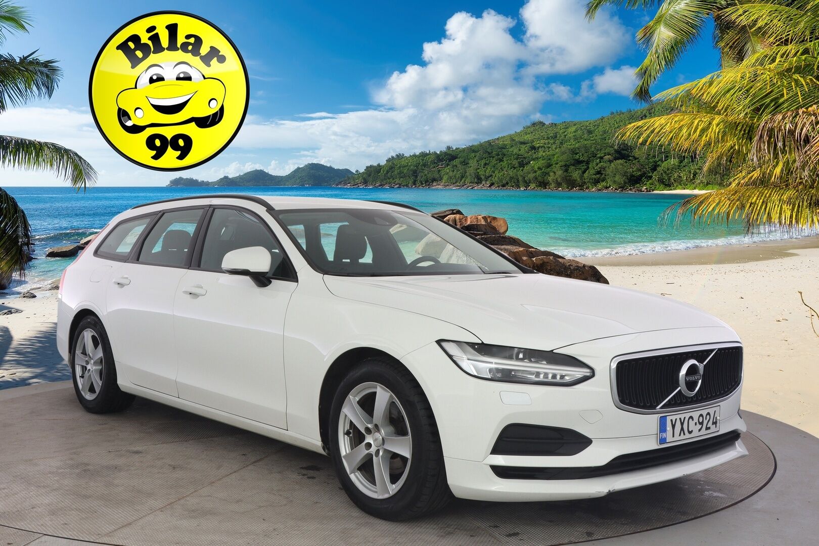 Volvo V90 2017 D4 Business aut** Webasto / VOC / Adapt. vak / Pilot-assist / Vetokoukku - *Tilava / Luotettava / Käyttöauto!*