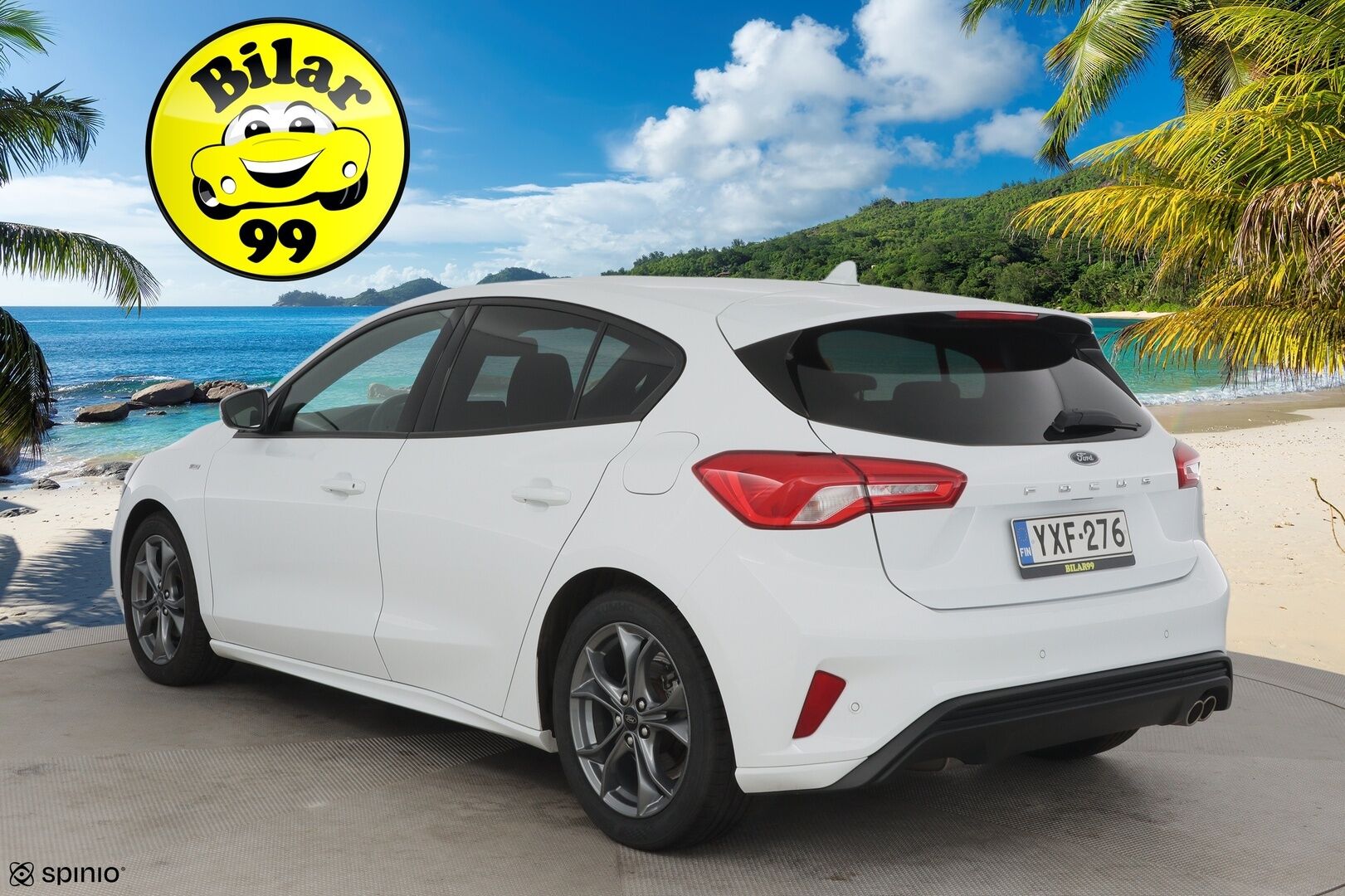 Ford Focus 2020 1,5 EcoBoost 182hv A8 ST-Line 5-ovinen / ACC / Webasto / P-tutkat / LED / Keyless / - Kahdet hyvät renkaat / Hyvä huoltohistoria 