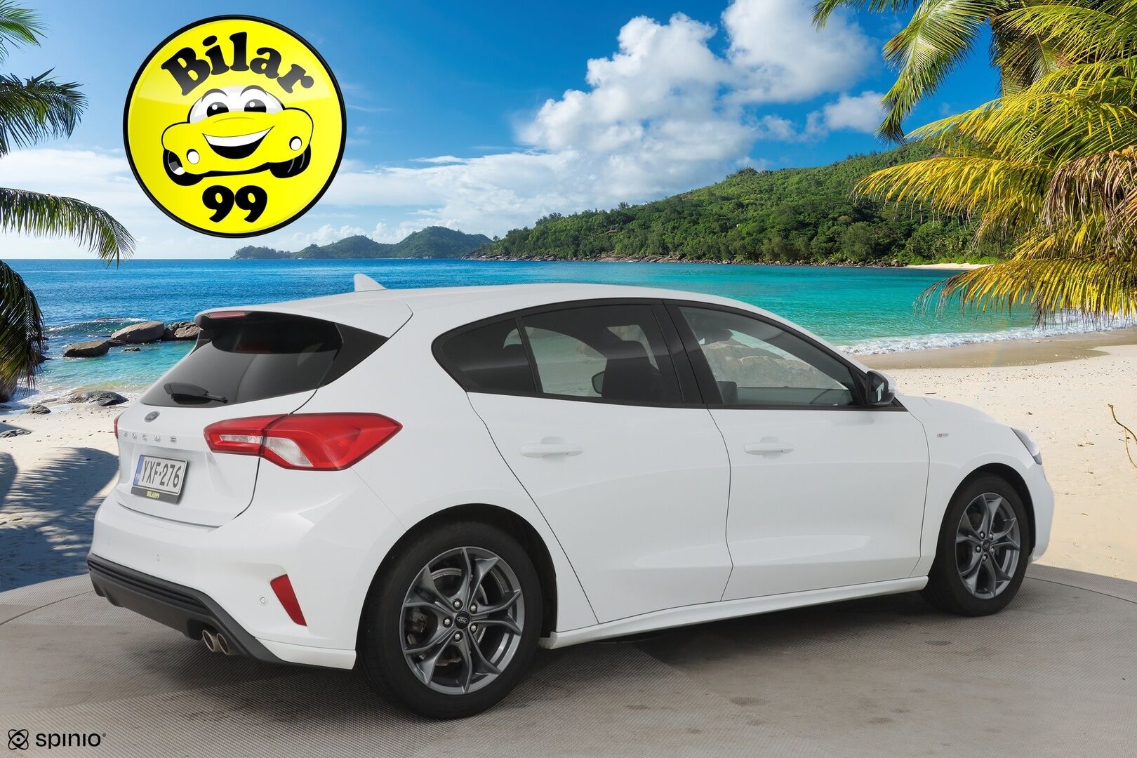 Ford Focus 2020 1,5 EcoBoost 182hv A8 ST-Line 5-ovinen / ACC / Webasto / P-tutkat / LED / Keyless / - Kahdet hyvät renkaat / Hyvä huoltohistoria 