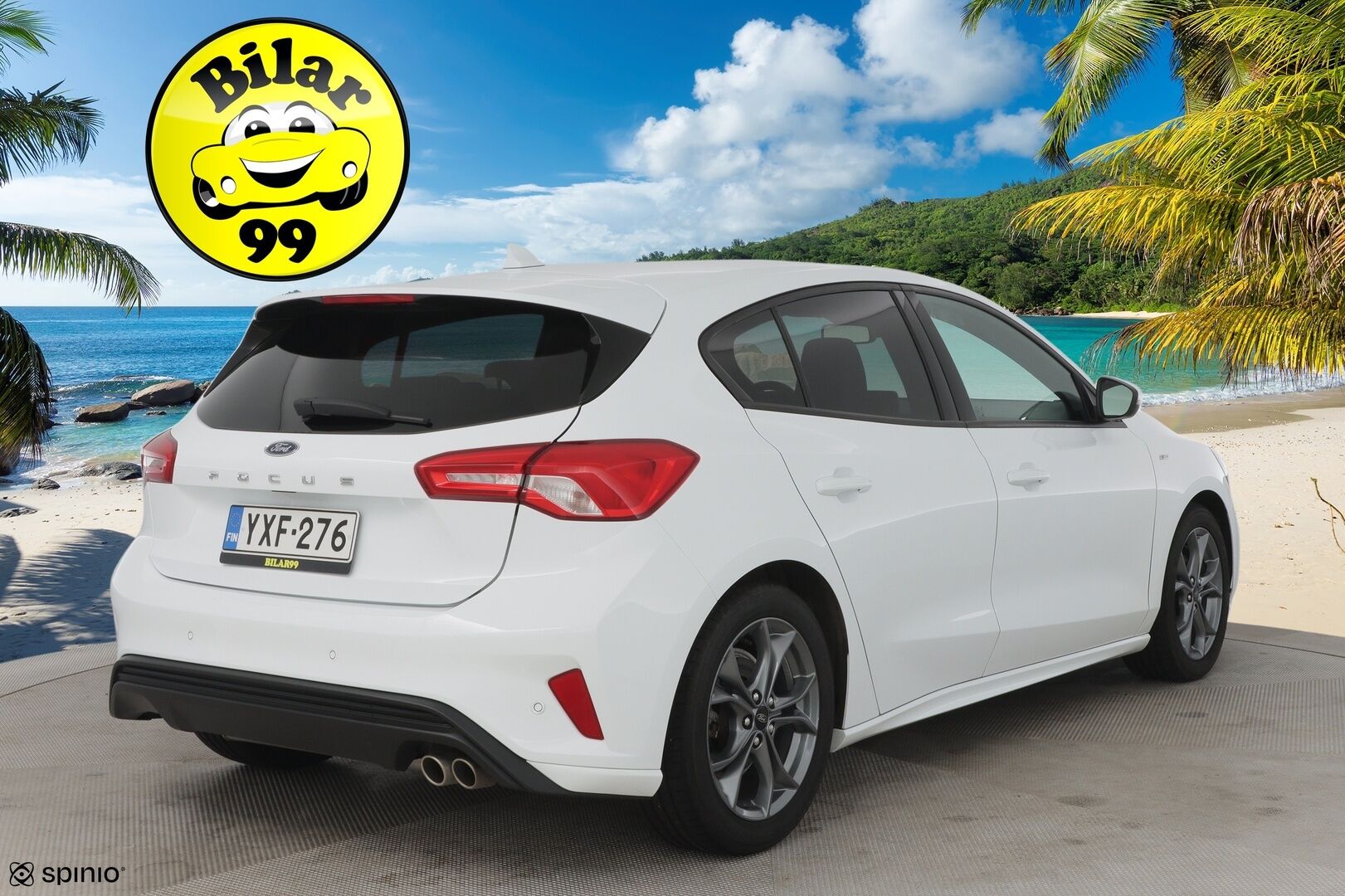 Ford Focus 2020 1,5 EcoBoost 182hv A8 ST-Line 5-ovinen / ACC / Webasto / P-tutkat / LED / Keyless / - Kahdet hyvät renkaat / Hyvä huoltohistoria 