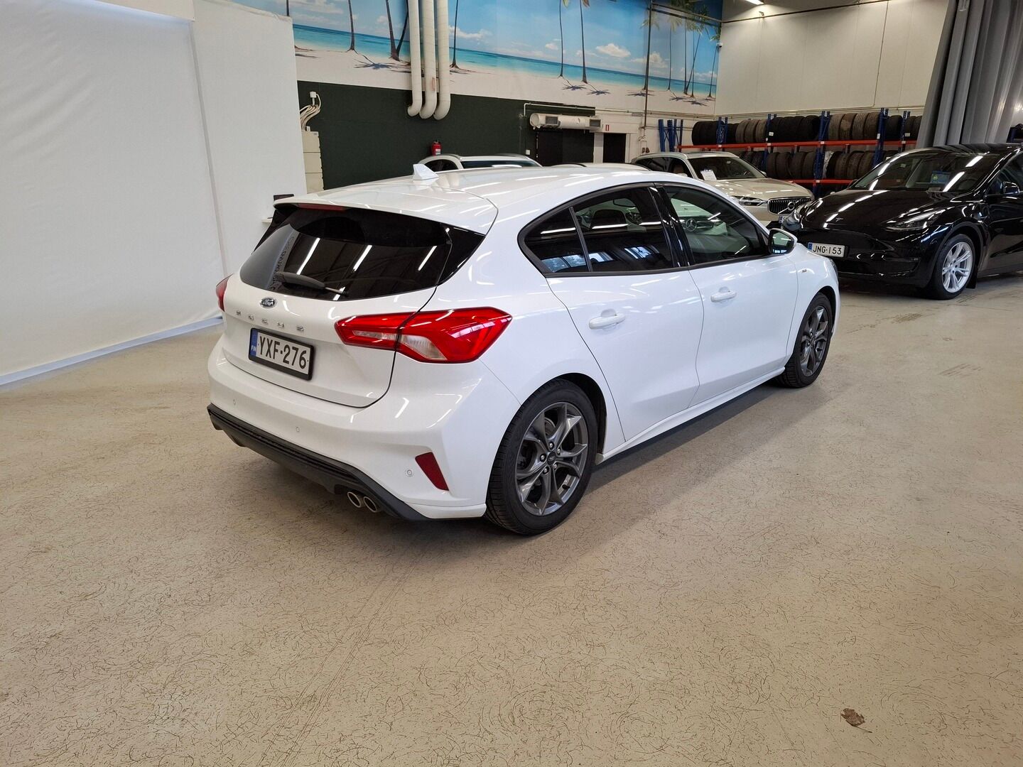 Ford Focus 2020 1,5 EcoBoost 182hv A8 ST-Line 5-ovinen / ACC / Webasto / P-tutkat / LED / Keyless / - Kahdet hyvät renkaat / Hyvä huoltohistoria 