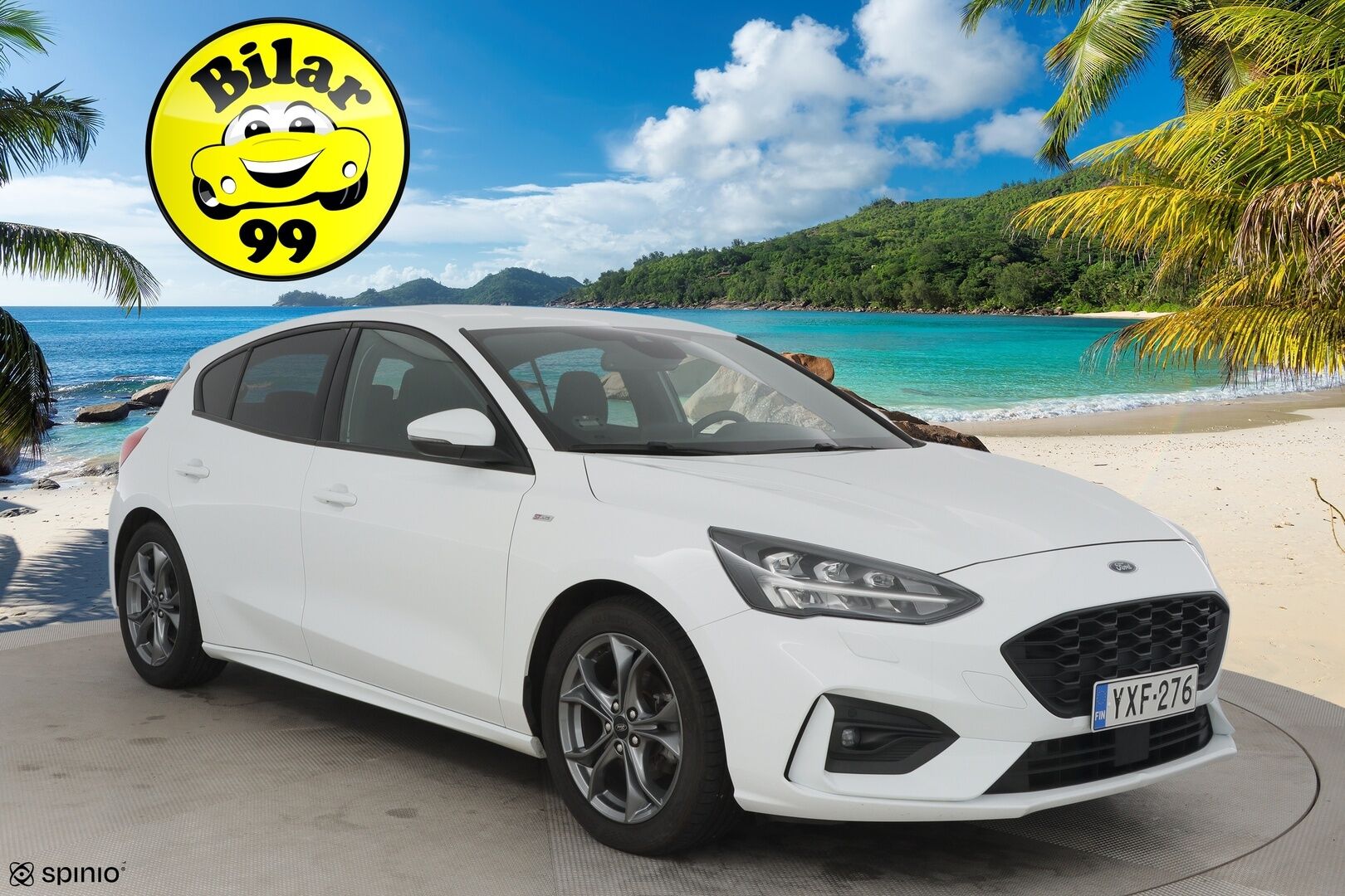 Ford Focus 2020 1,5 EcoBoost 182hv A8 ST-Line 5-ovinen / ACC / Webasto / P-tutkat / LED / Keyless / - Kahdet hyvät renkaat / Hyvä huoltohistoria 