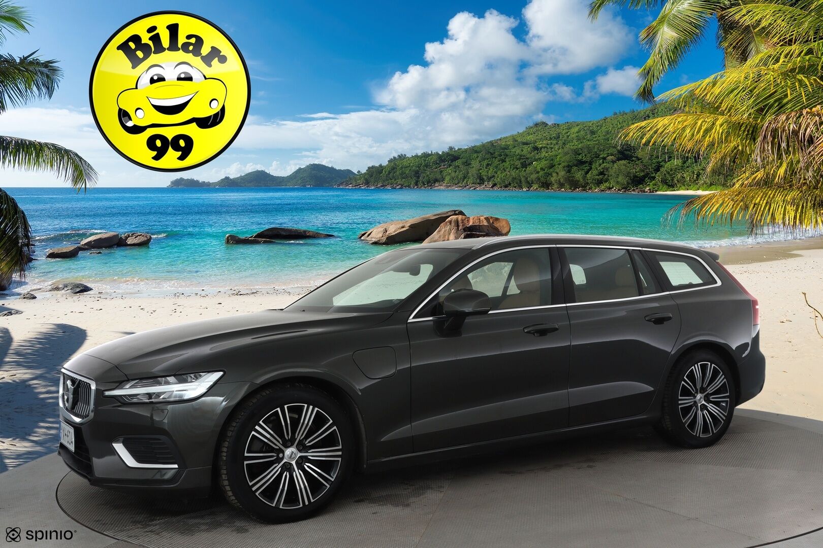 Volvo V60 2020 T8 TwE AWD Business Inscription aut. *ACC / H&K / Webasto / Muistipenkki / 360° / Full LED / HUD / Navi / KeylessGo* - 3,99 % KORKOTARJOUS TÄHÄN AUTOON 28.9. ASTI! - 1.Om Suomi-auto / Kahdet renkaat aluvanteilla