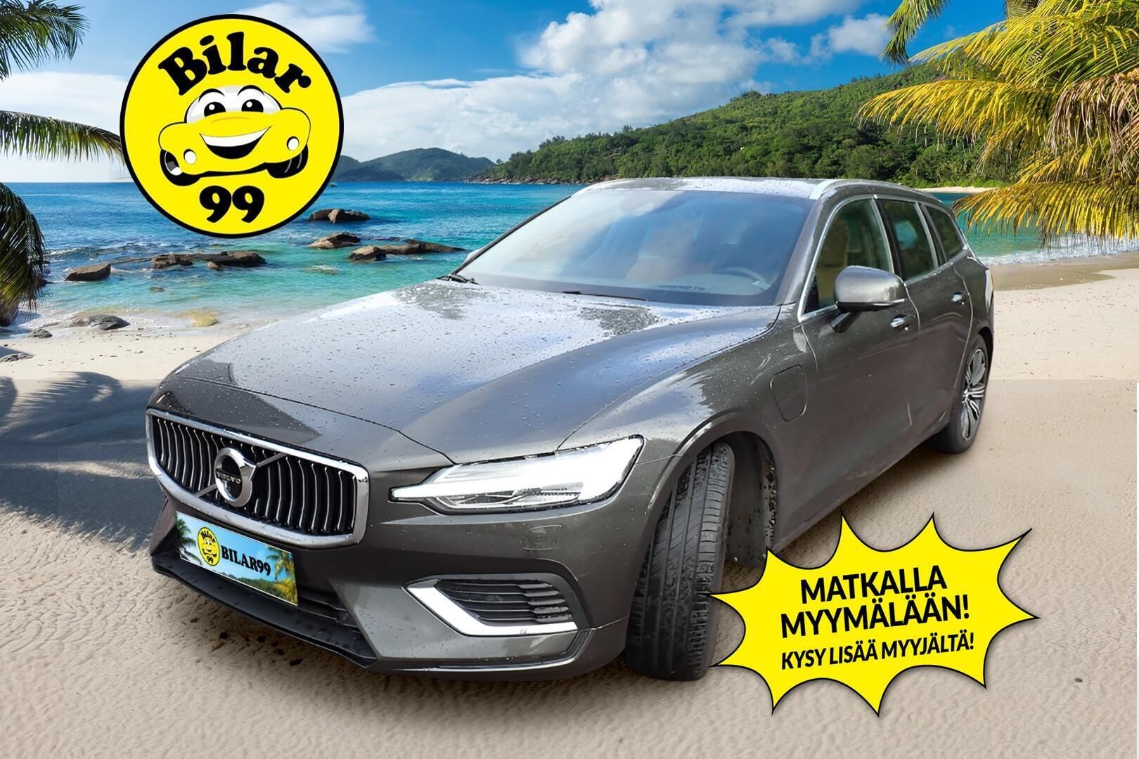 Volvo V60 2020 T8 TwE AWD Business Inscription aut. / 1.Om Suomi-auto / Pa-lisälämmitin / ACC / H/K / BLISS / 360°-kamera / Muistipenkki