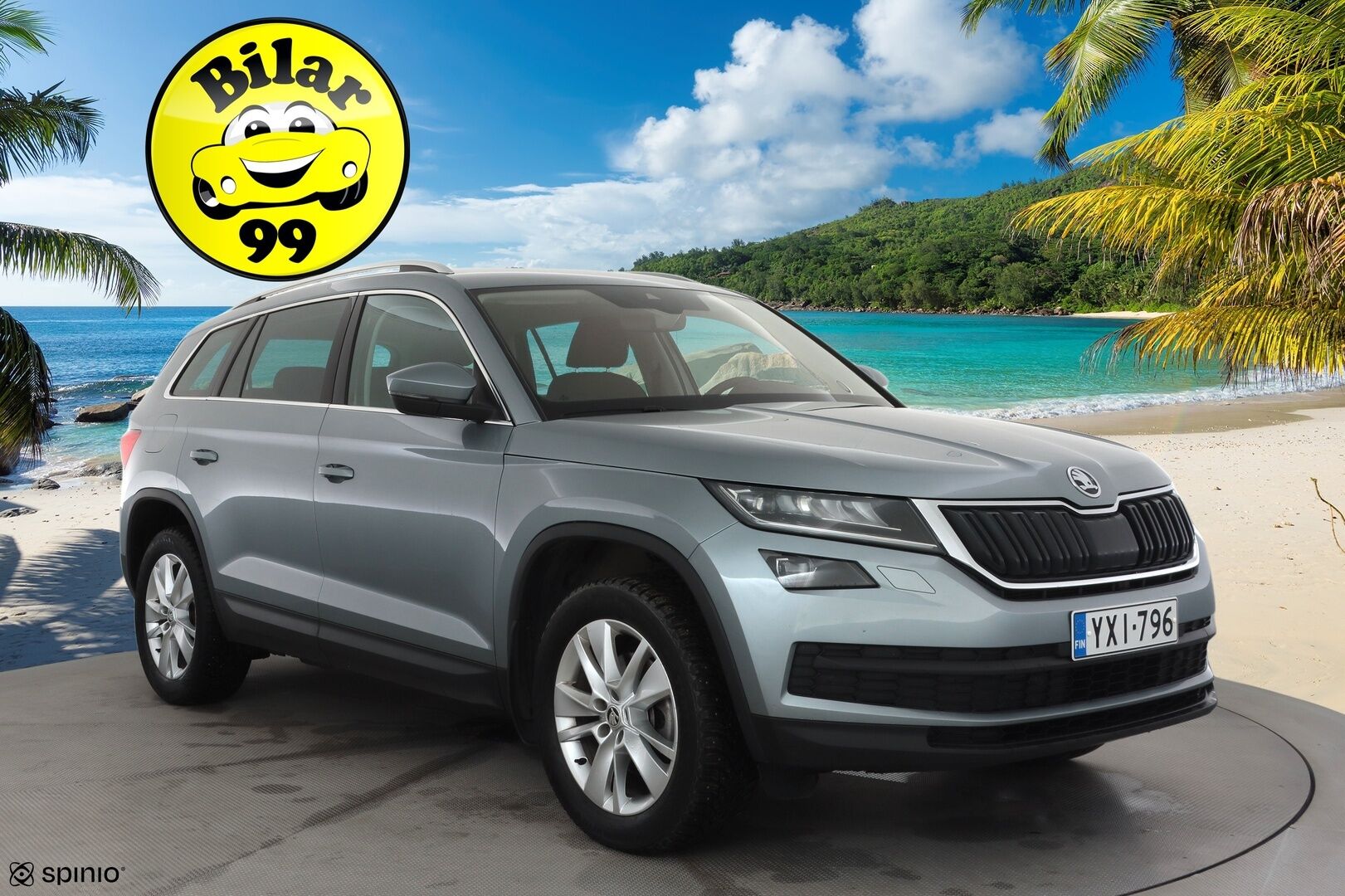 Skoda Kodiaq 2021 2,0 TDI 150 "125 EDITION" DSG * Webasto / Koukku / ACC / LED / P.kamera / Navi / Keyless * - Suomi-auto / Kahdet renkaat aluvanteilla / Merkkihuollot