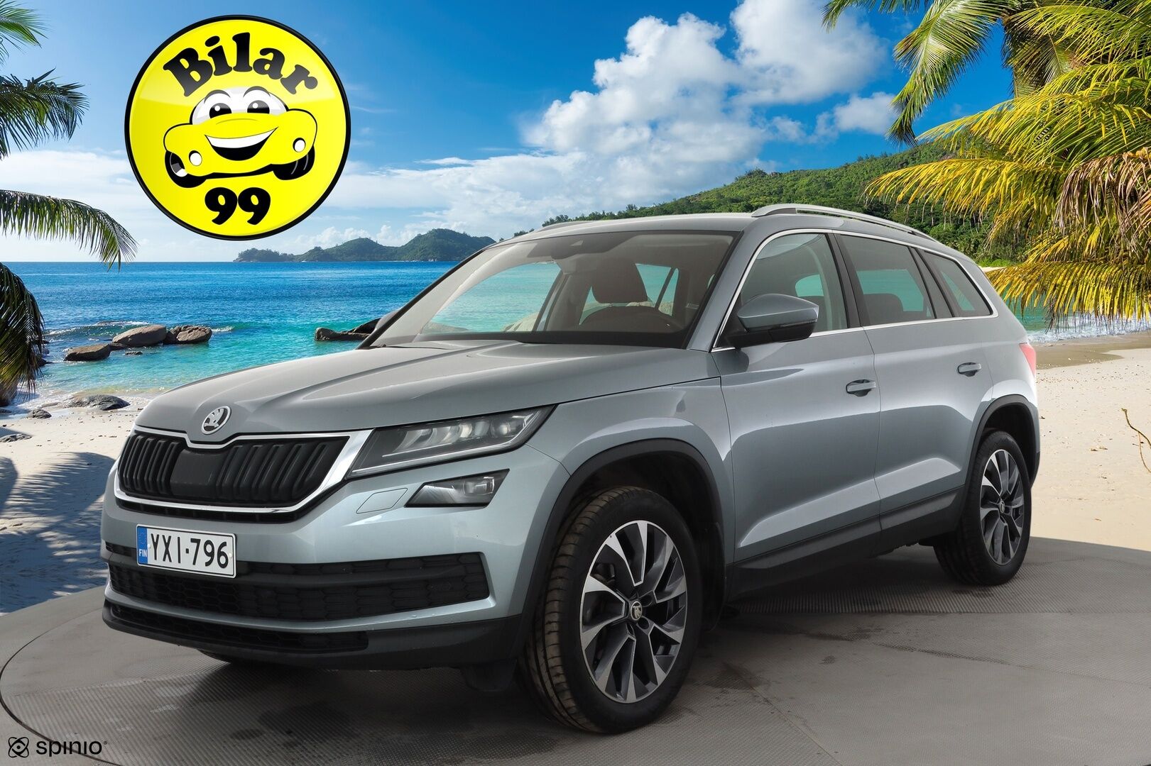 Skoda Kodiaq 2021 2,0 TDI 150 "125 EDITION" DSG * Webasto / Koukku / ACC / LED / P.kamera / Navi / Keyless * - Suomi-auto / Kahdet renkaat aluvanteilla / Merkkihuollot