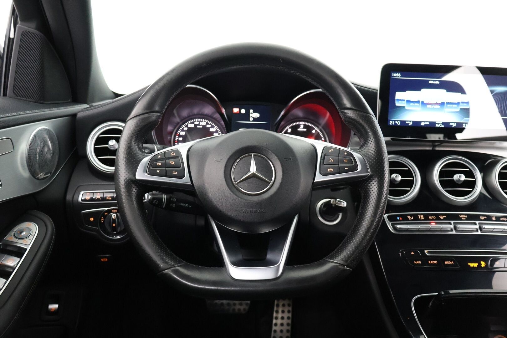 Mercedes-Benz C 2015 220 BlueTec A AMG - | Adapt. vak. | Webasto | Burmester | Muistipenkki | BLIS | P-Kamera | Kaistavahti