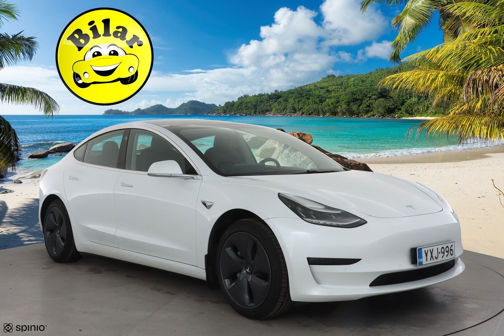 Tesla Model 3 2020 Standard RWD Plus - | Lasikatto | ACC | LED | P.Kamera | Muistipenkki | Premium Speakers | Navi | Kaistavahti | Keyless | Suomi-auto | 
