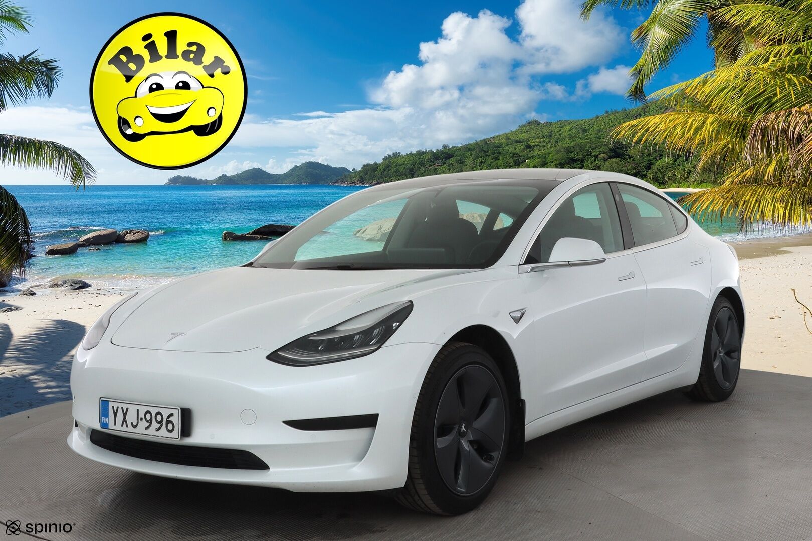 Tesla Model 3 2020 Standard RWD Plus - | Lasikatto | ACC | LED | P.Kamera | Muistipenkki | Premium Speakers | Navi | Kaistavahti | Keyless | Suomi-auto | 