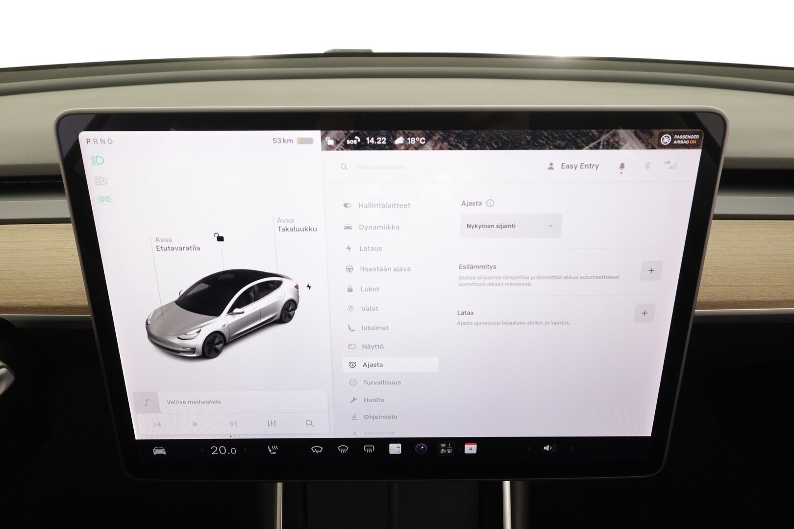 Tesla Model 3 2020 Standard RWD Plus - | Lasikatto | ACC | LED | P.Kamera | Muistipenkki | Premium Speakers | Navi | Kaistavahti | Keyless | Suomi-auto | 