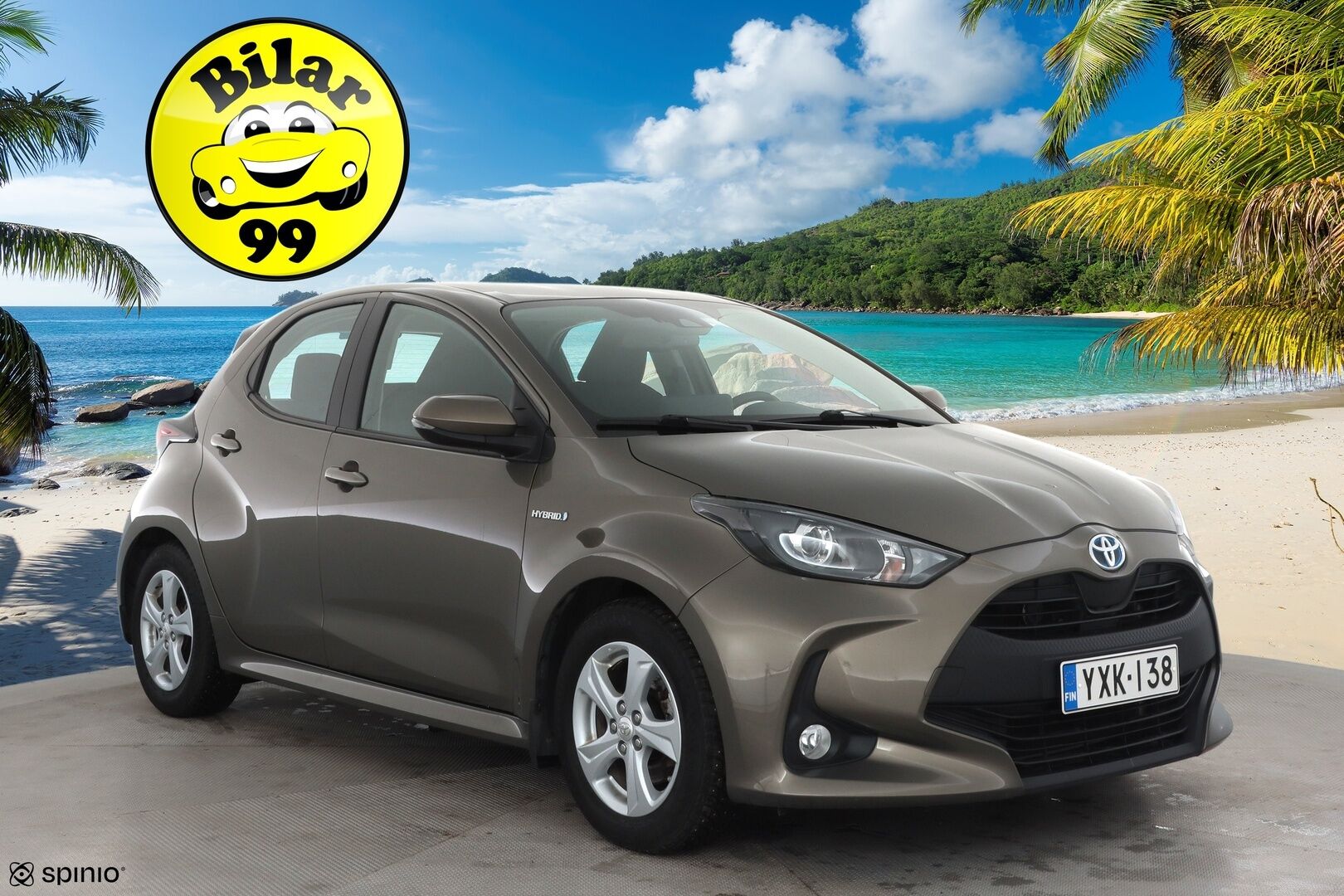 Toyota Yaris 2021 1,5 Hybrid Active Business * Sisätilanlämmitin / ACC / LED / P.Kamera / Navi / Kaistavahti / Keyless * - Kahdet renkaat aluvanteilla / Merkkihuollot / Suomi-auto 