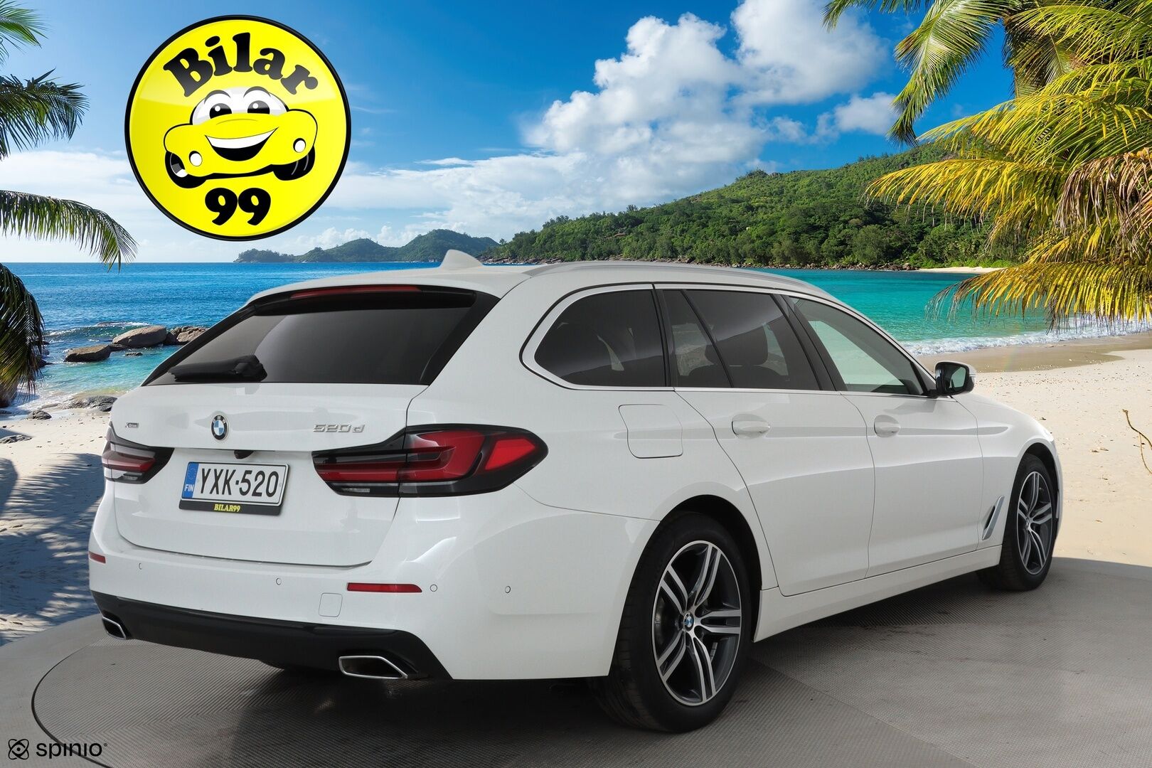 BMW 520 2021 G31 Touring 520d A xDrive **Webasto / Vakkari / Digimittaristo / P.kamera / Hifit / Navi** - Kahdet renkaat aluvanteilla