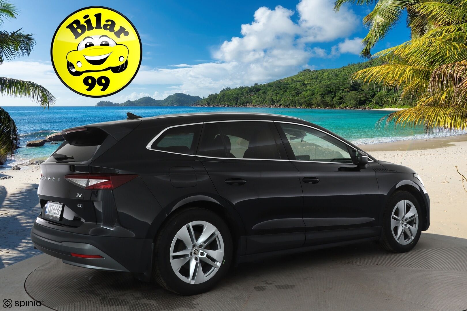Skoda Enyaq 2021 60 Launch Edition iV *Lämpöpumppu / Adapt.vakkari / P.kamera / Keyless / Navi / Kaistavahti / Apple&Android* - 1-om. Suomi-auto / Merkkihuollettu / Kahdet renkaat aluvanteilla